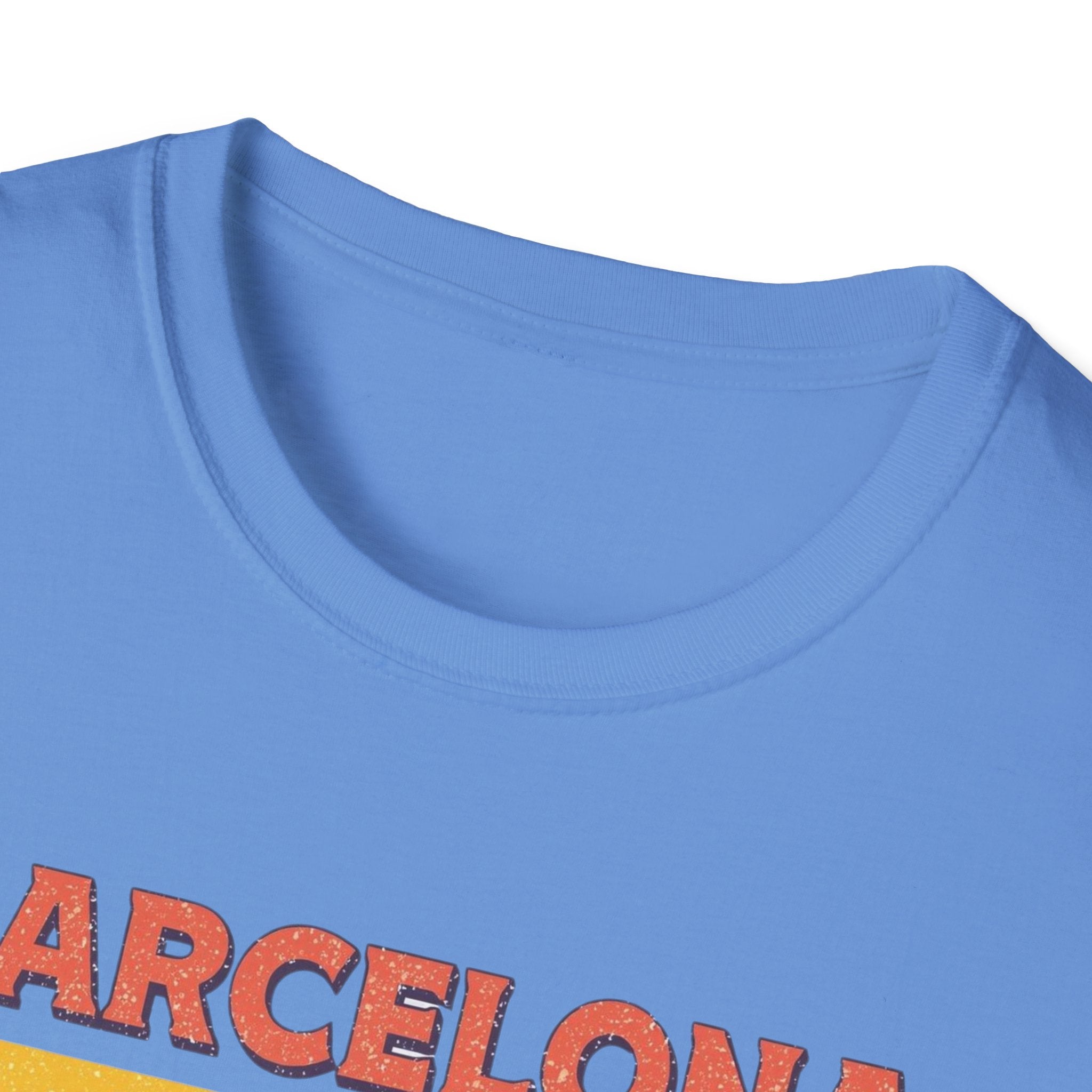 Barcelona "Més que Awesome" Retro Stripe T-Shirt