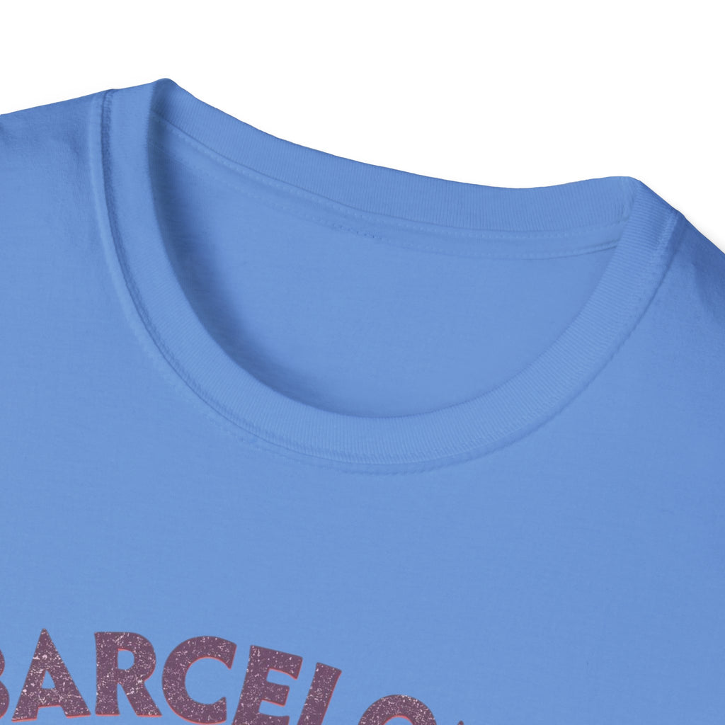 Barcelona "Més que awesome" Retro Striped T-Shirt