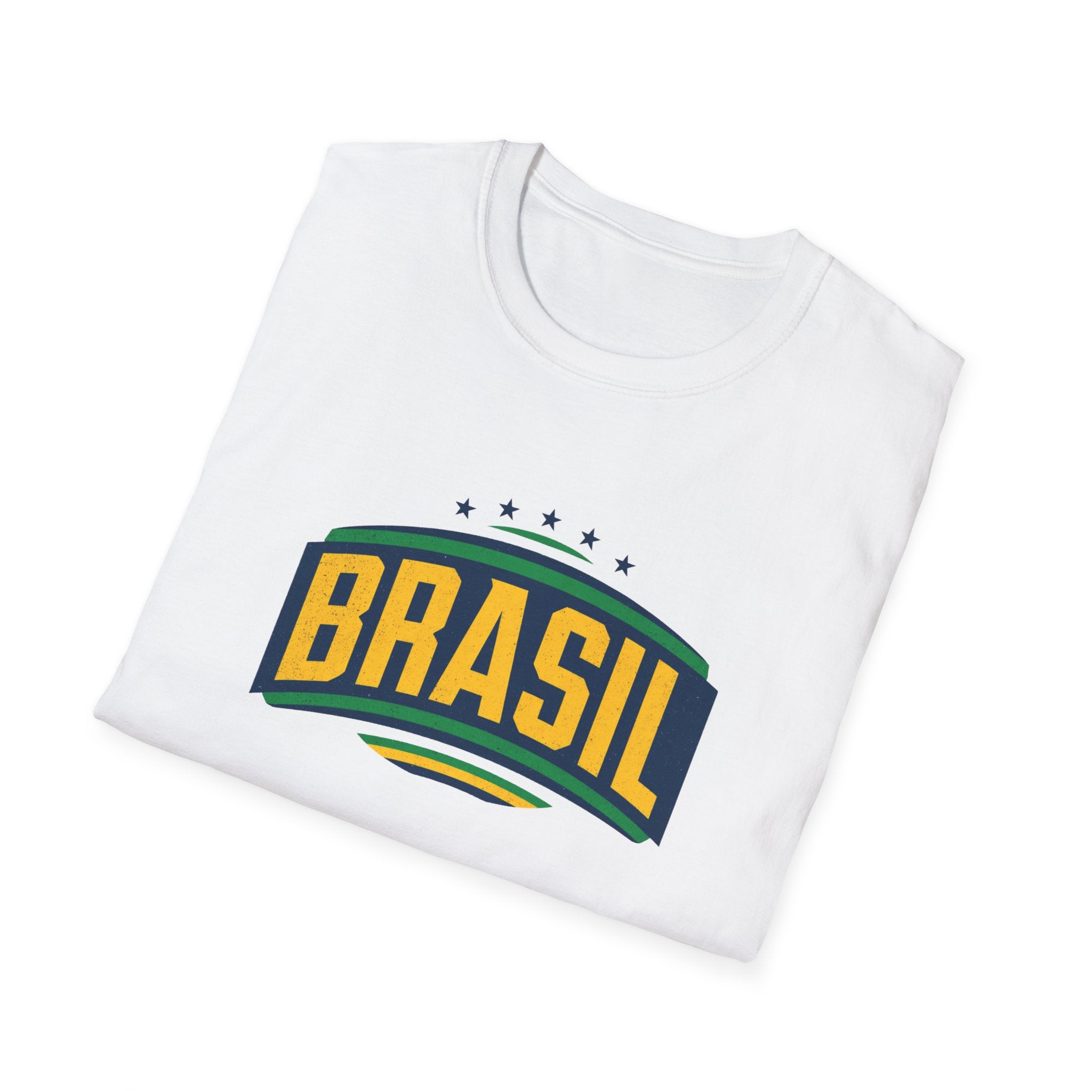 Brasil Retro Arch T-Shirt | Brazilian Flag Colors, Soccer Pride