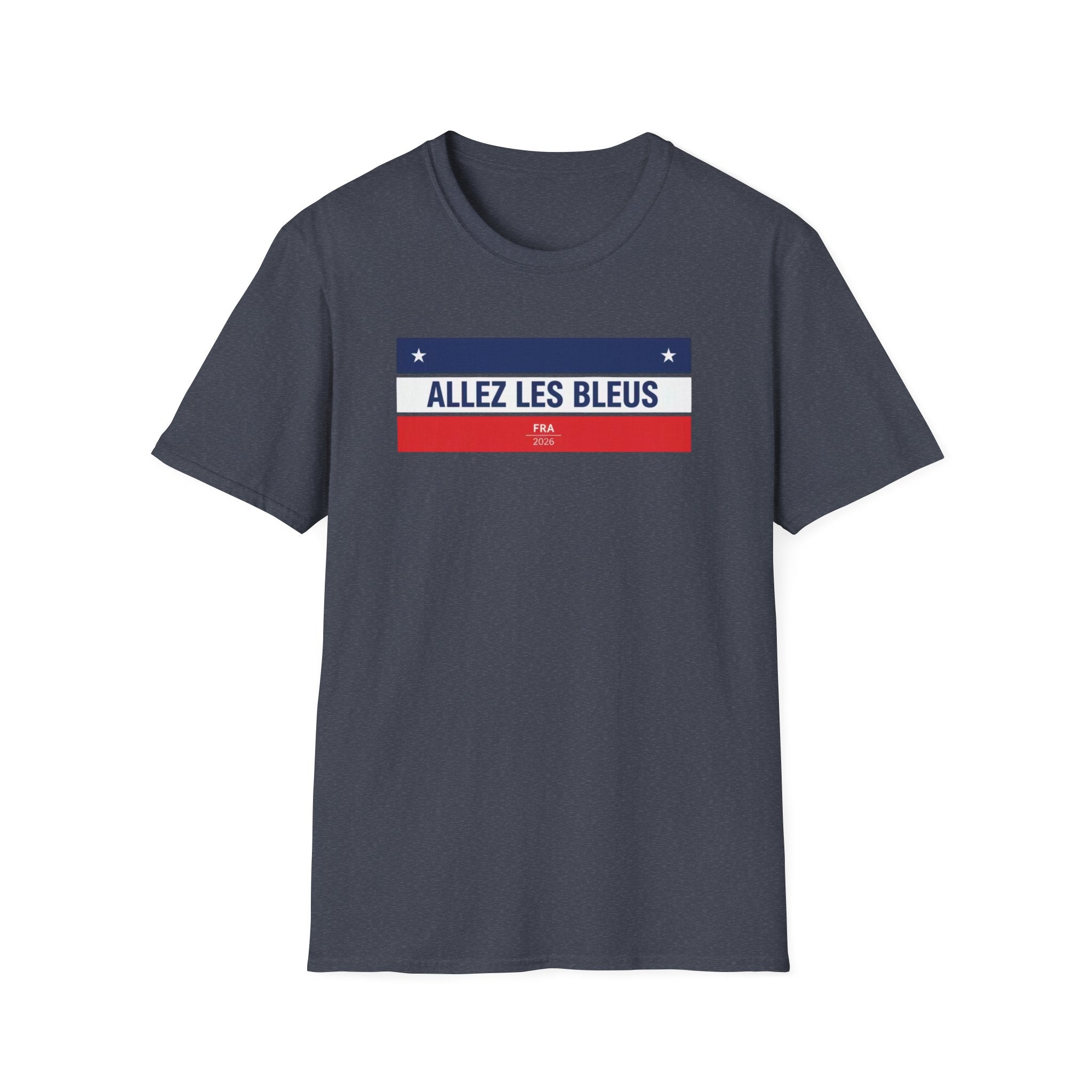 T-Shirt — Allez Les Bleus French Flag Soccer Supporter Tee