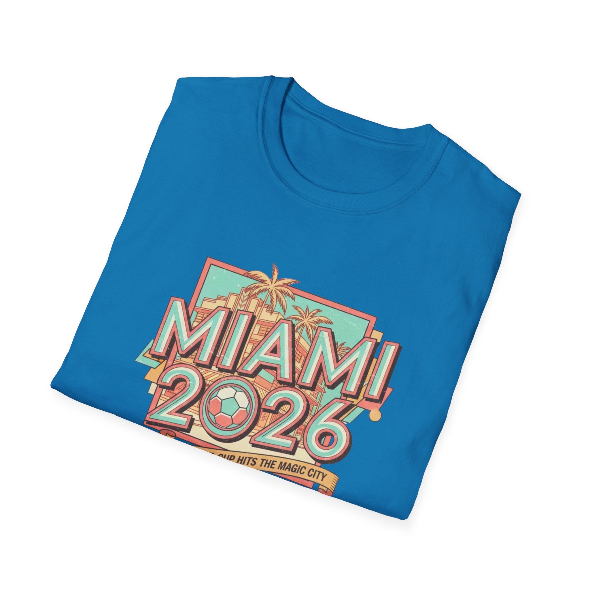 Miami 2026 Retro Palm Beach T-Shirt
