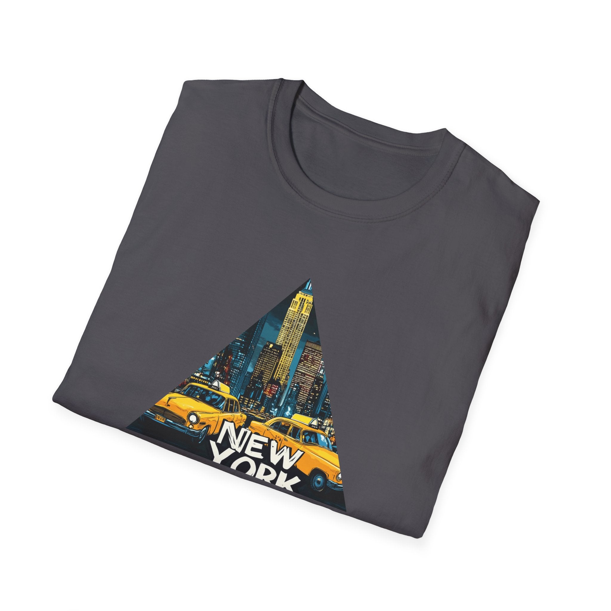 New York City Taxi Triangle T-Shirt | NYC Skyline Graphic Tee