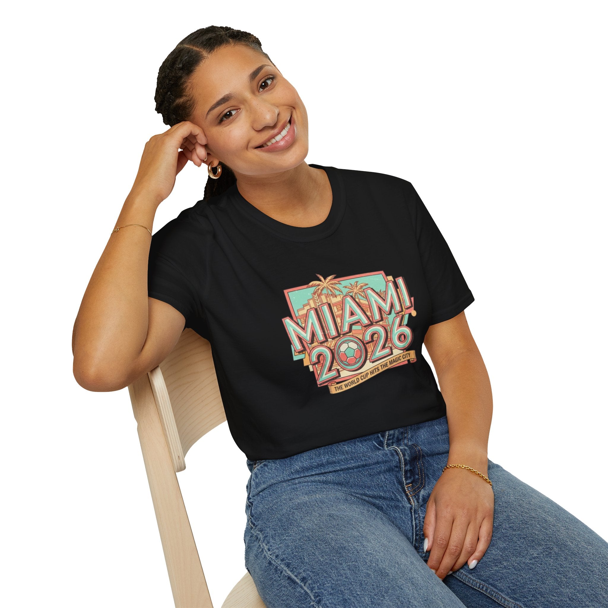 Miami 2026 Retro Palm Beach T-Shirt
