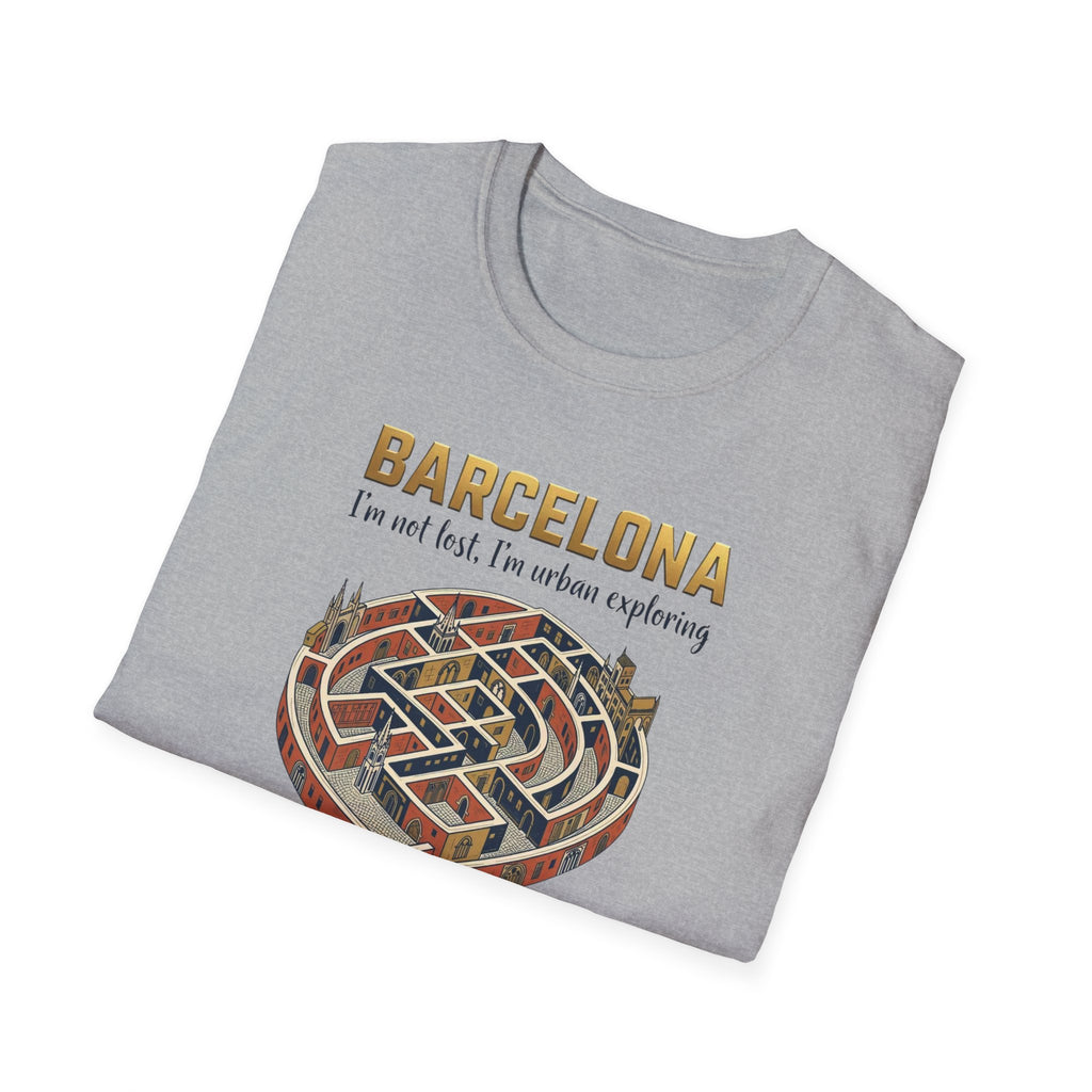 Barcelona Heart Maze T-Shirt — I am not lost, I’m urban exploring