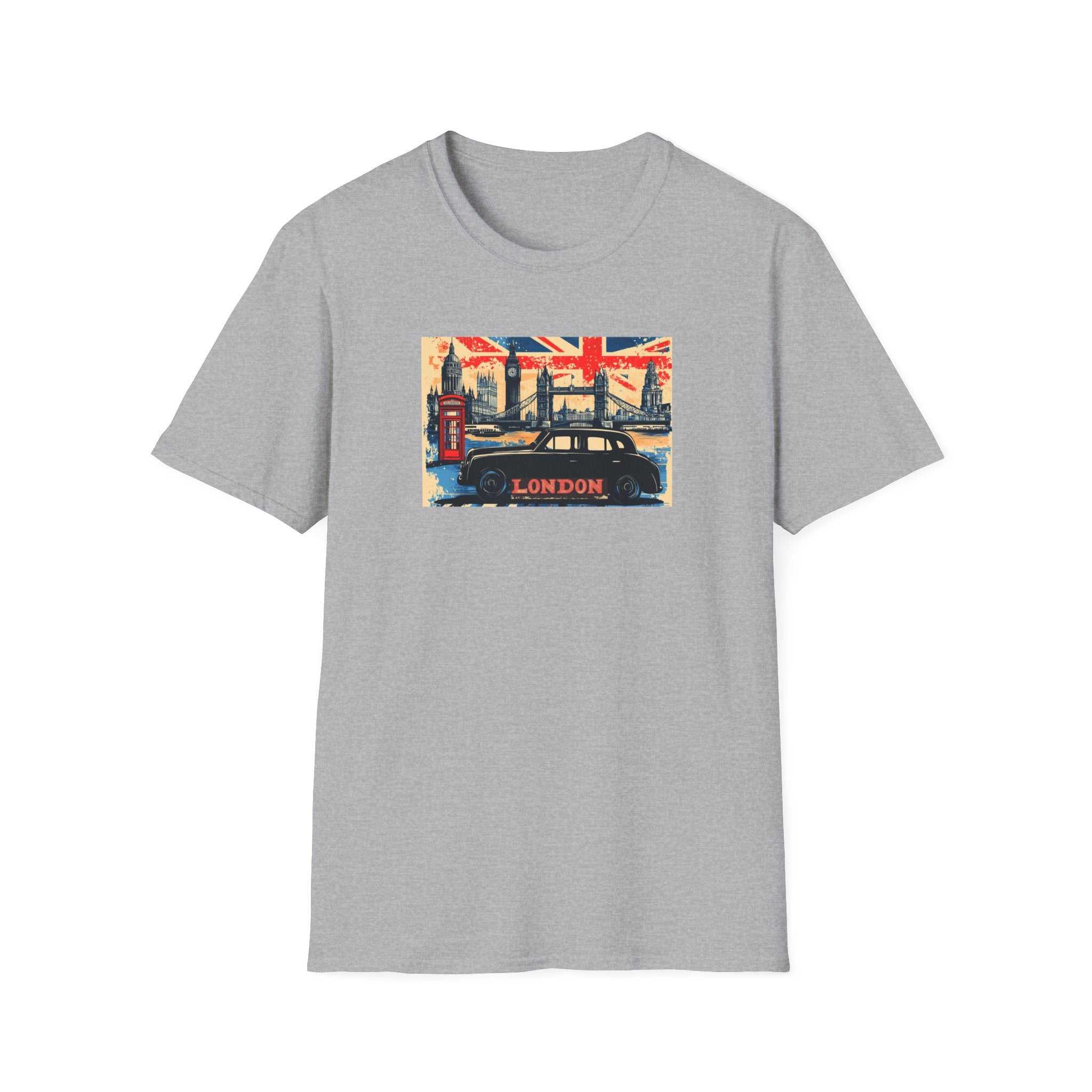 London Skyline Graphic T-Shirt | Union Jack, Tower Bridge, Red Phone Booth