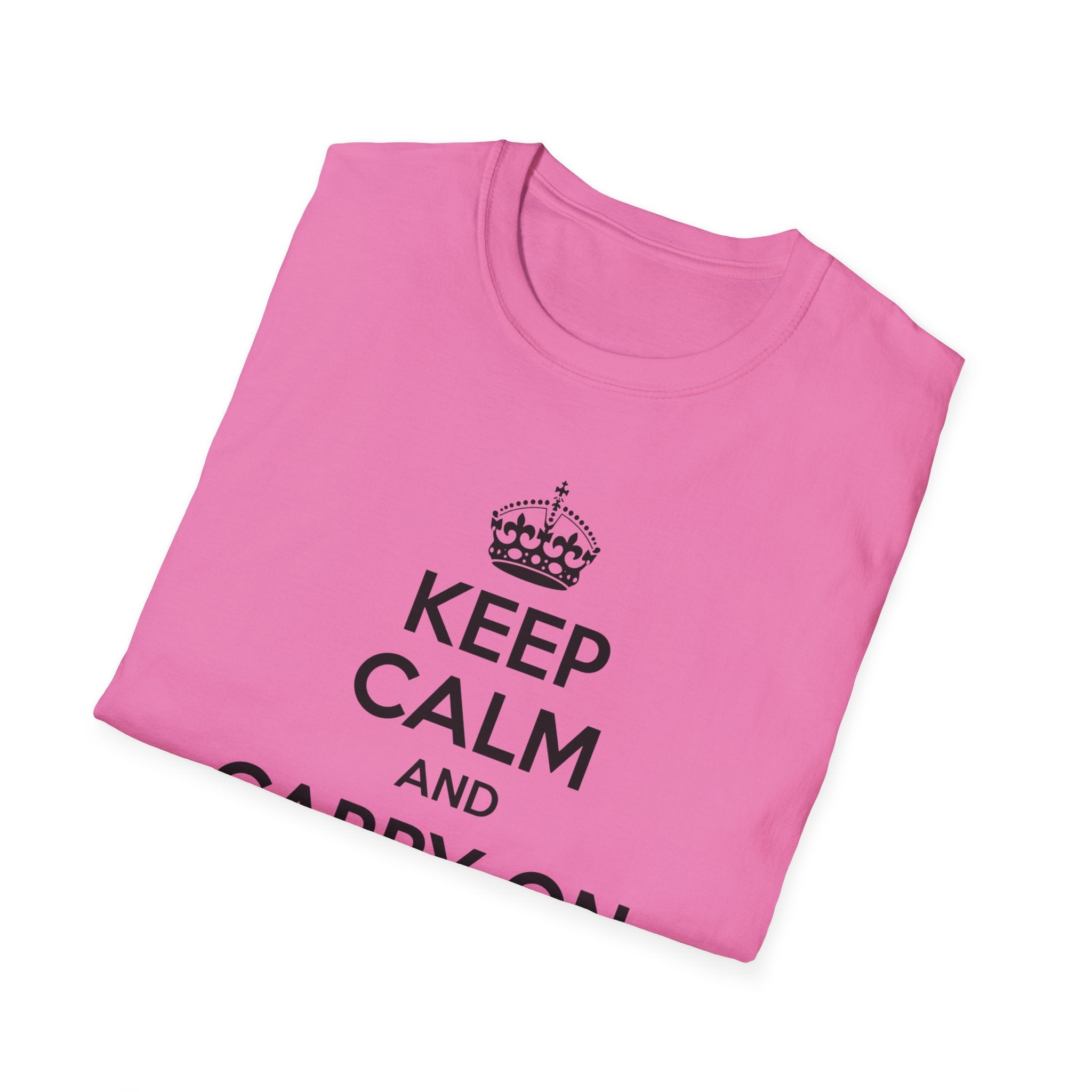 Keep Calm and Carry On T-Shirt | Classic Crown Typography