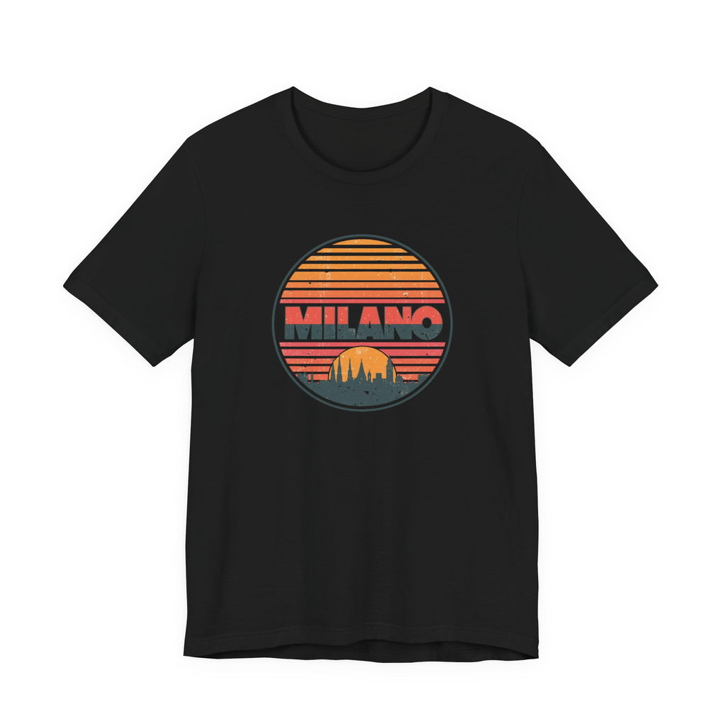 Milano Retro Sunset Tee — Vintage Italy Travel T‑Shirt