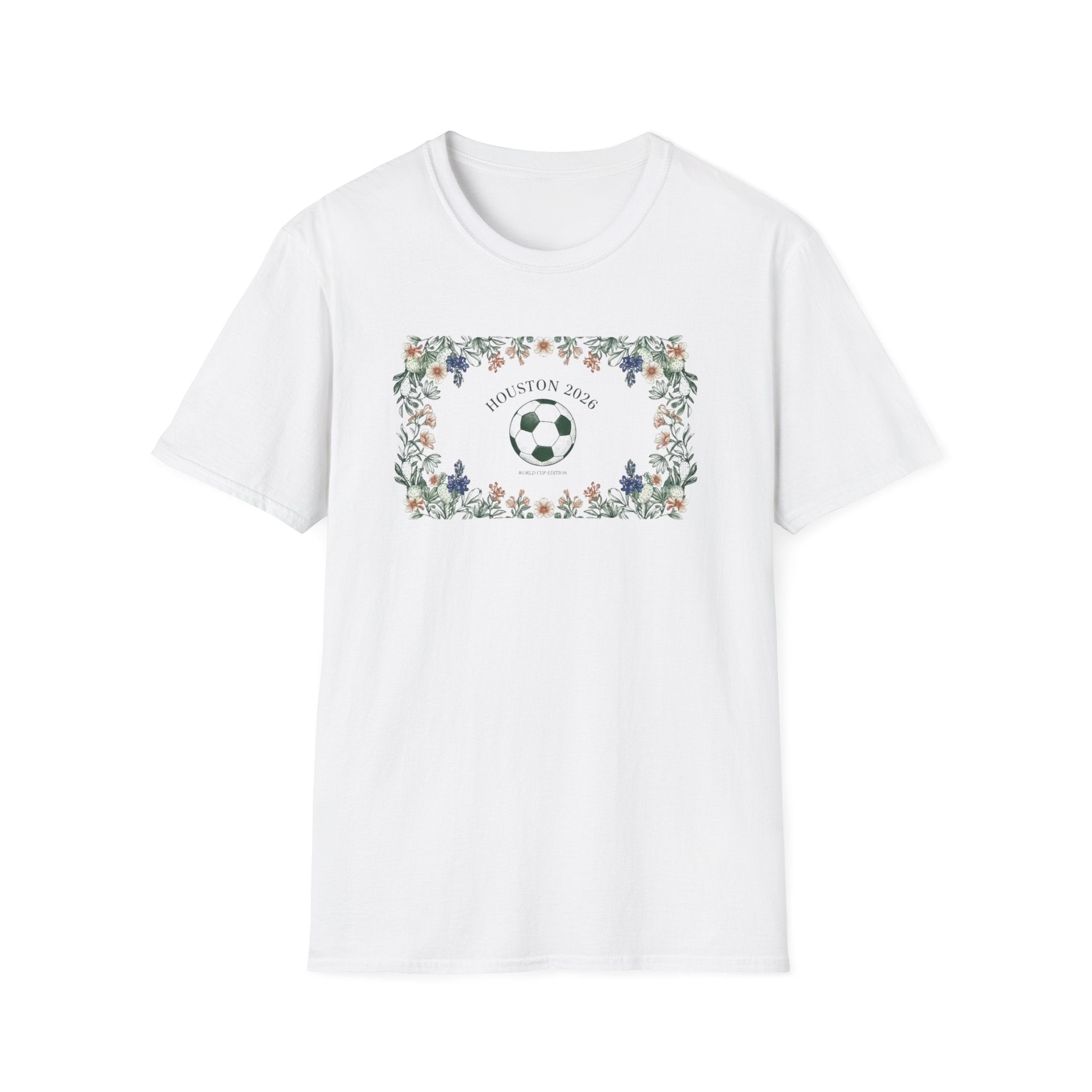 Floral Soccer Mom T-Shirt — 'Best Mom Ever' Athletic Floral Tee