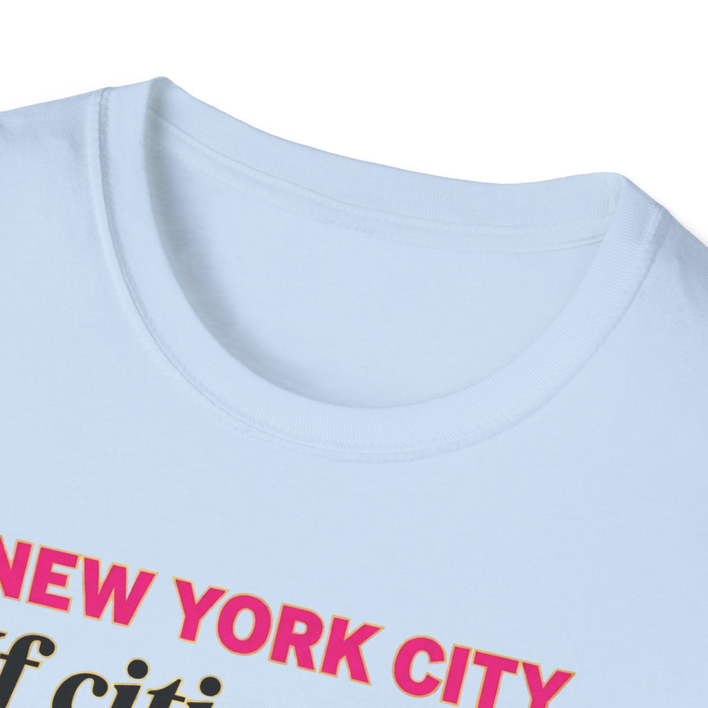 T-Shirt — "New York City: If cities could talk, mine would sass" Lipstick & Kiss Graphic