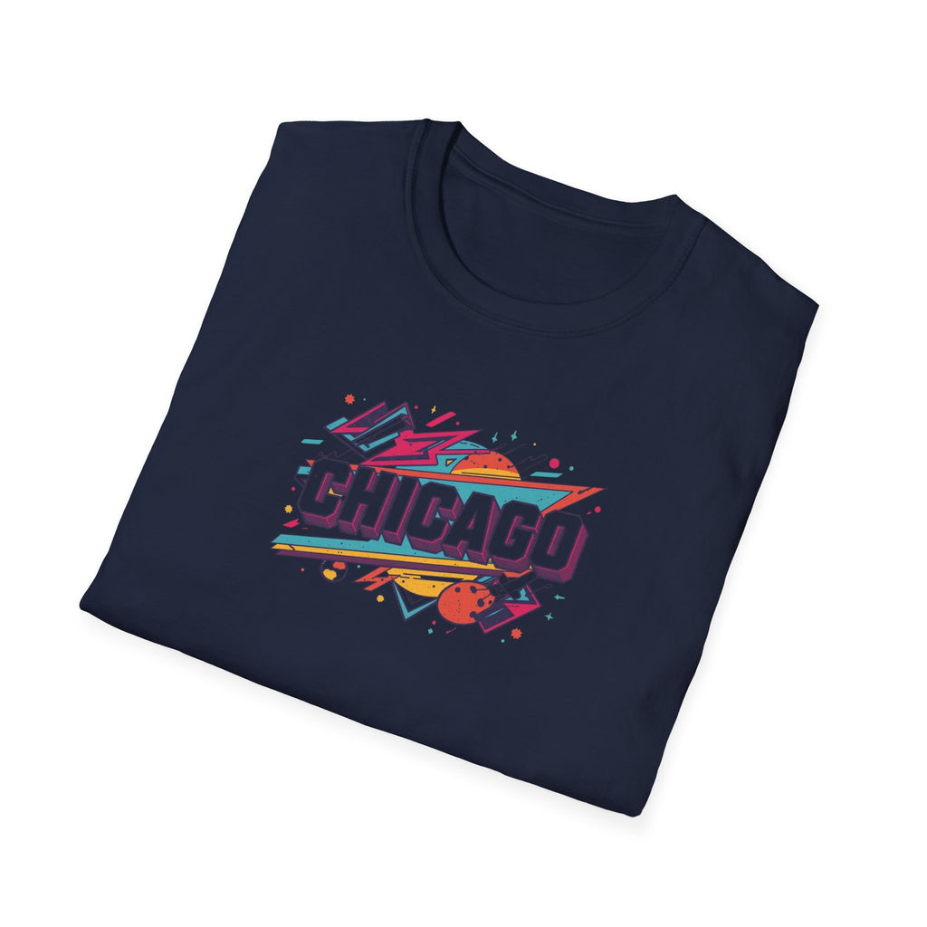 Chicago Retro Graphic T-Shirt | City Pride, Colorful Urban Badge
