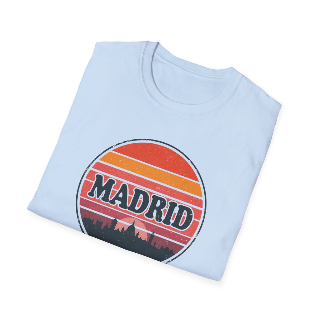Madrid Sunset T-Shirt — Vintage Skyline Graphic Tee
