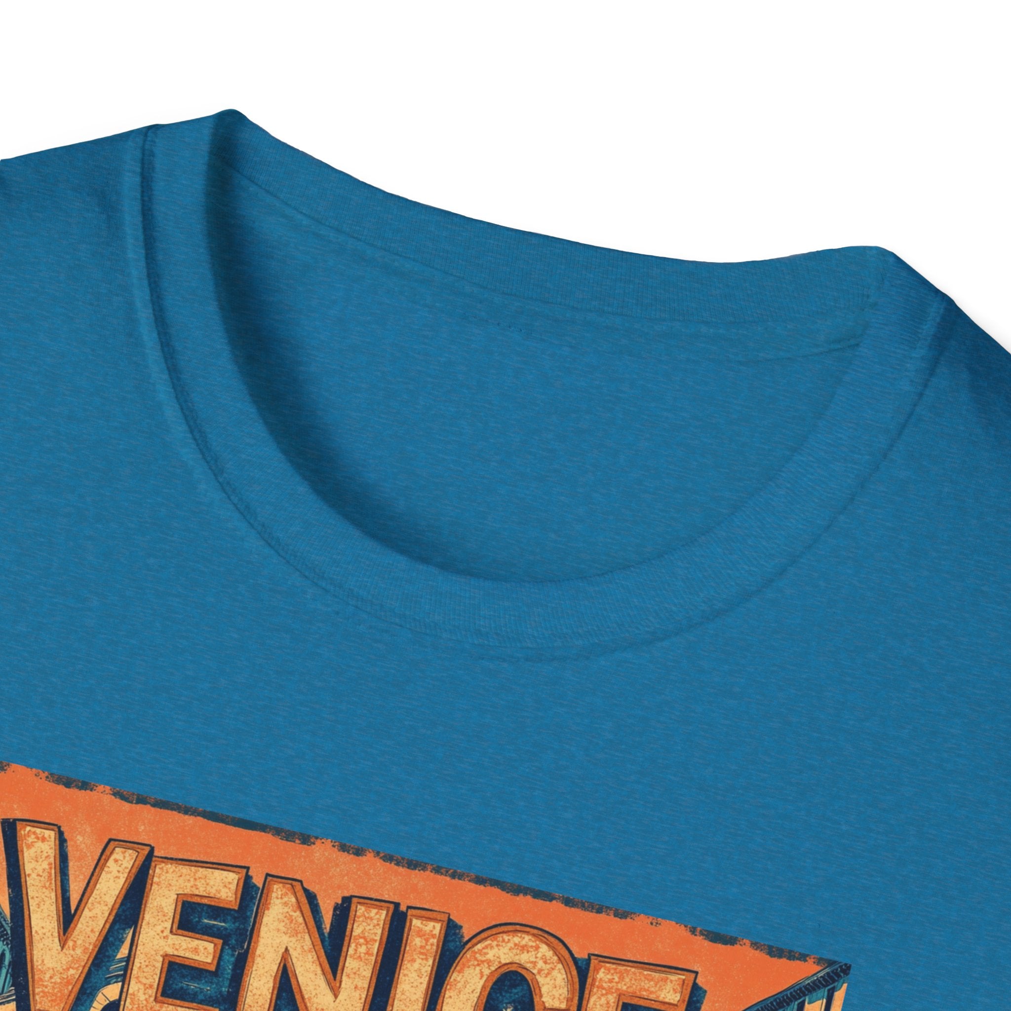 Venice Vintage Canal Poster T-Shirt | Gondola Bridge Italy Travel Tee