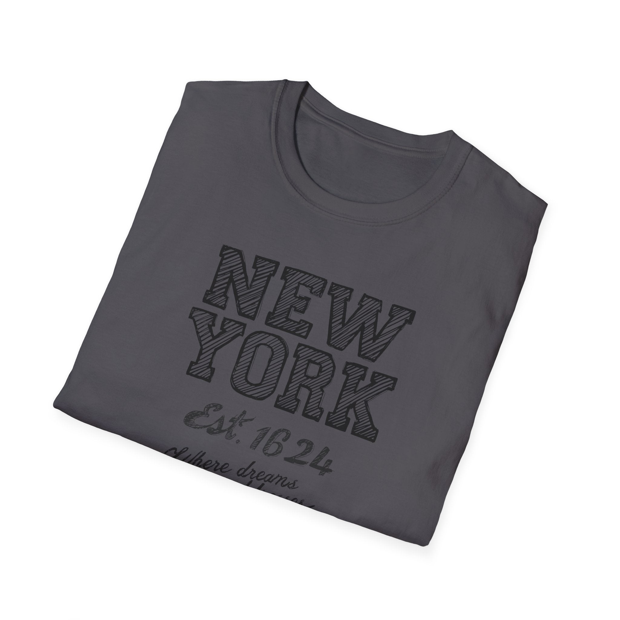 New York Est. 1624 Vintage City T-Shirt — Retro Travel Tee