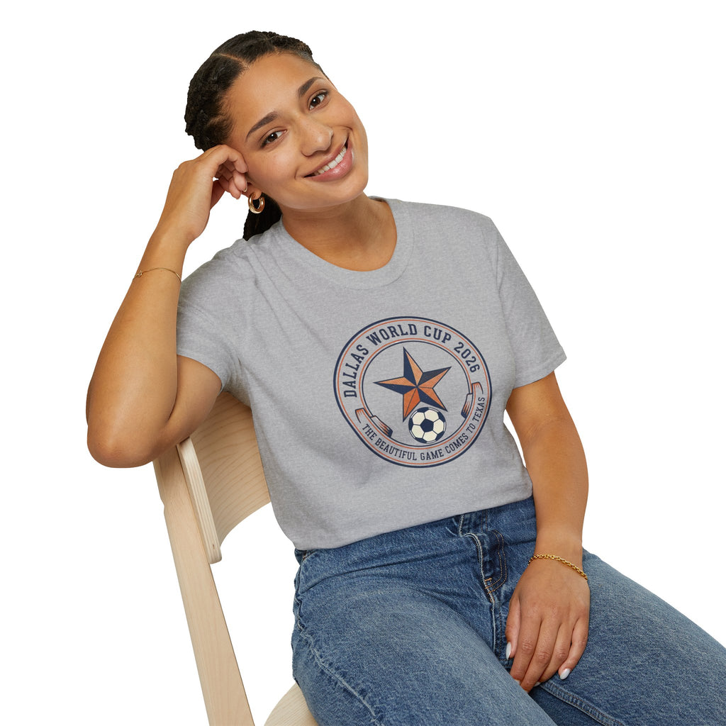 Dallas World Cup 2026 Soccer Badge T-Shirt