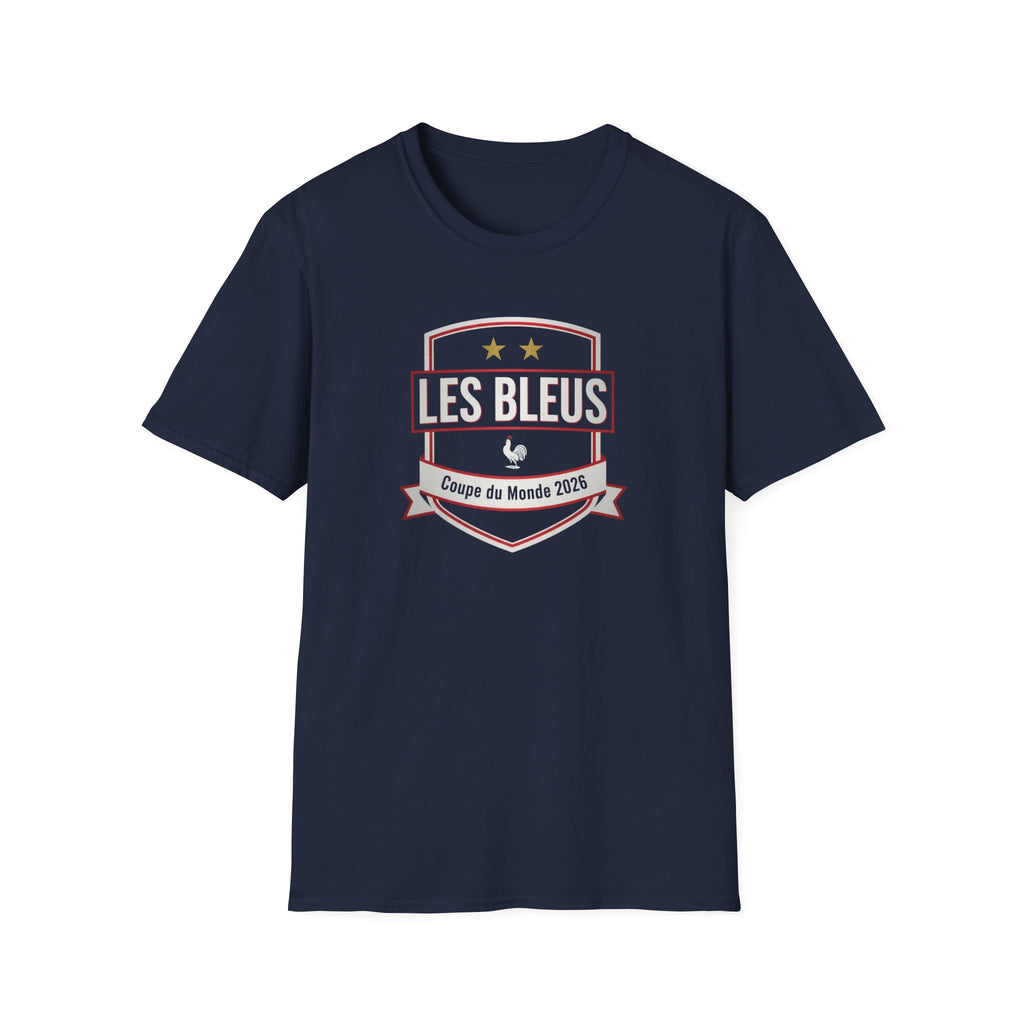 Les Bleus Shield T-Shirt – Coupe du Monde 2026 French Soccer Fan Tee