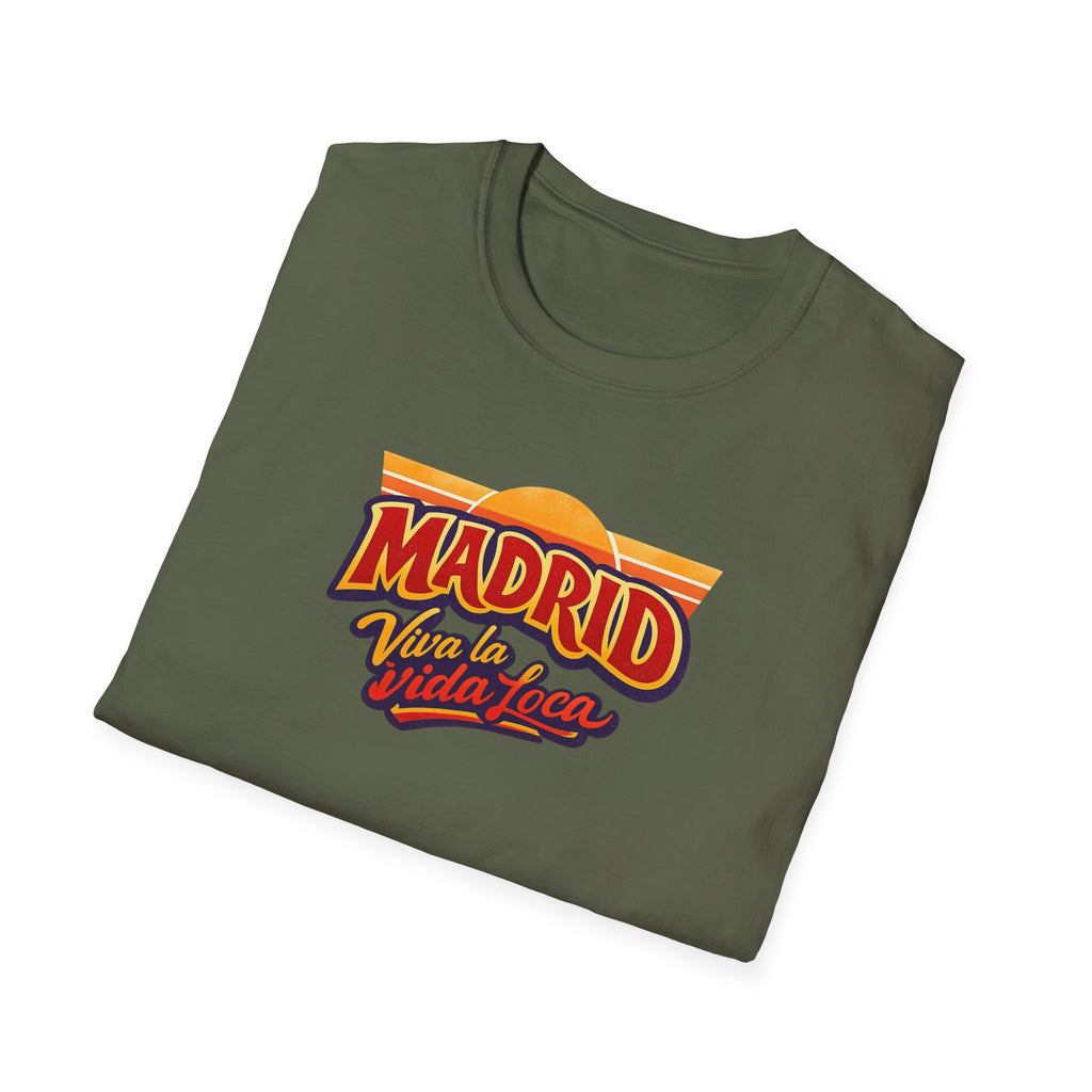 Madrid Viva La Vida Retro Graphic T-Shirt