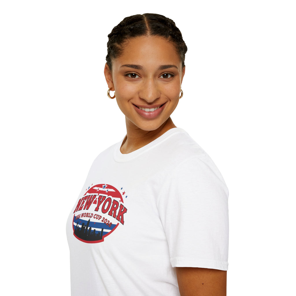 New York World Cup 2026 T-Shirt — Vintage Skyline Soccer Tee