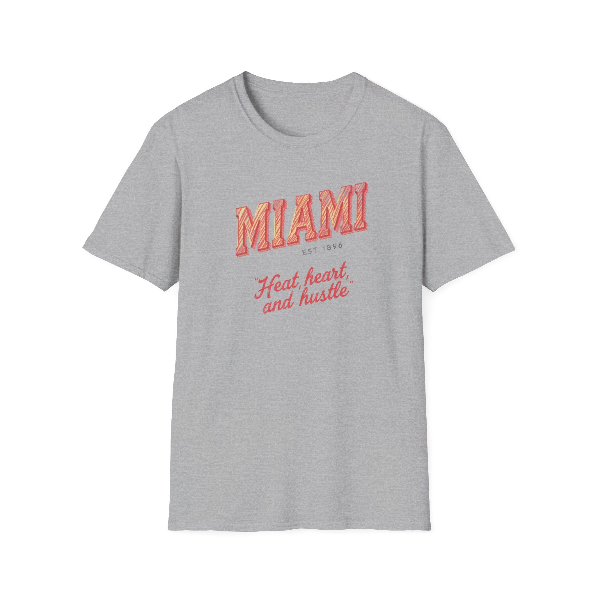 Miami - Heat, Heart and Hustle graphic t-shirt