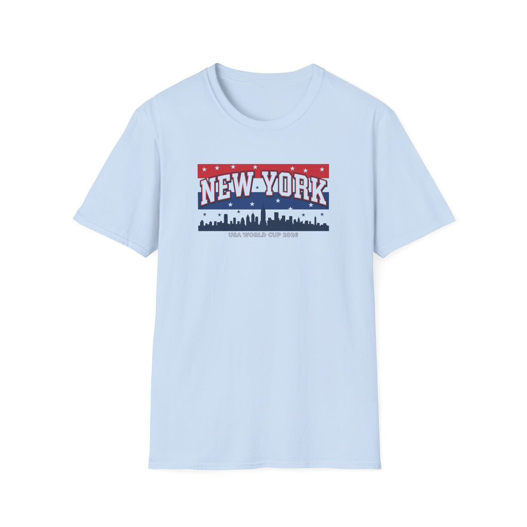 New York Skyline T-Shirt - Patriotic USA City Graphic Tee