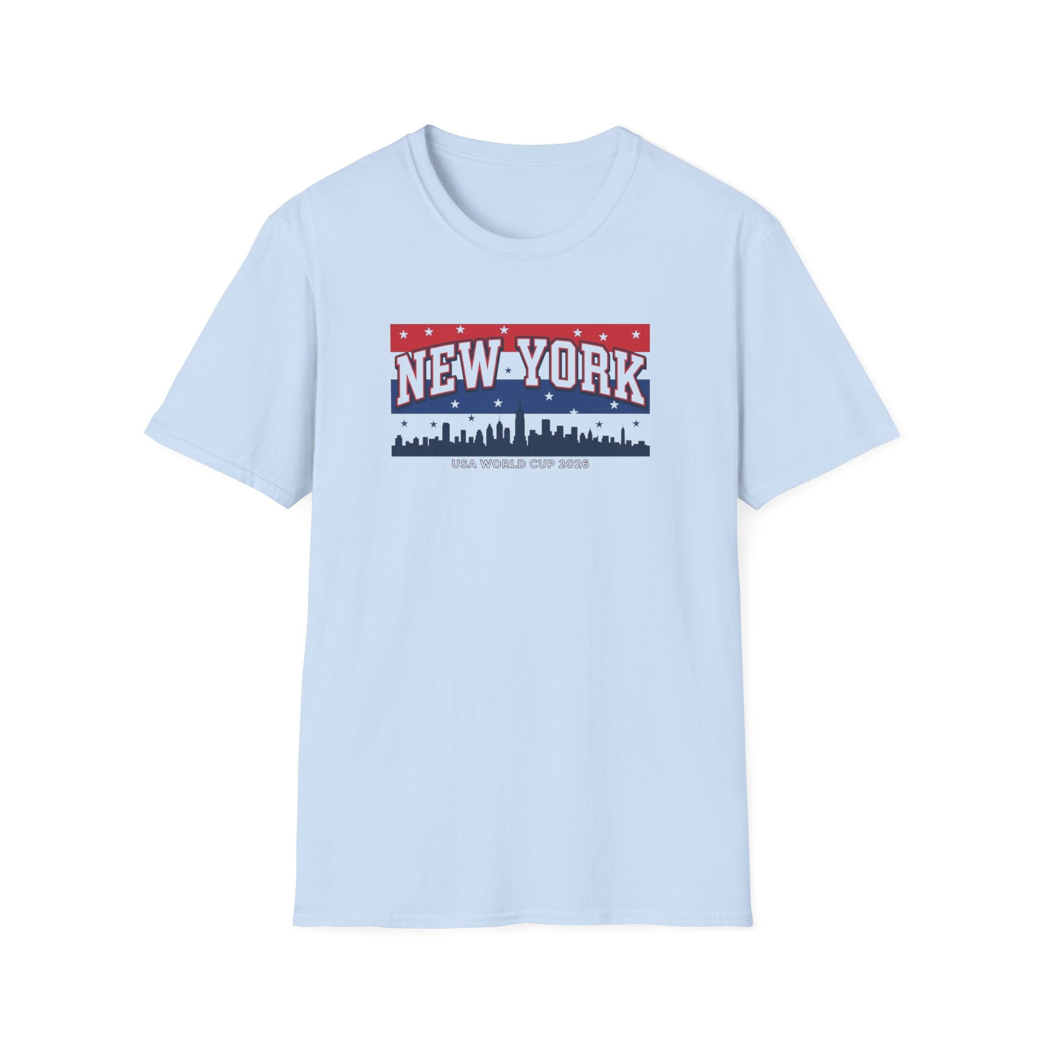 New York Skyline T-Shirt - Patriotic USA City Graphic Tee