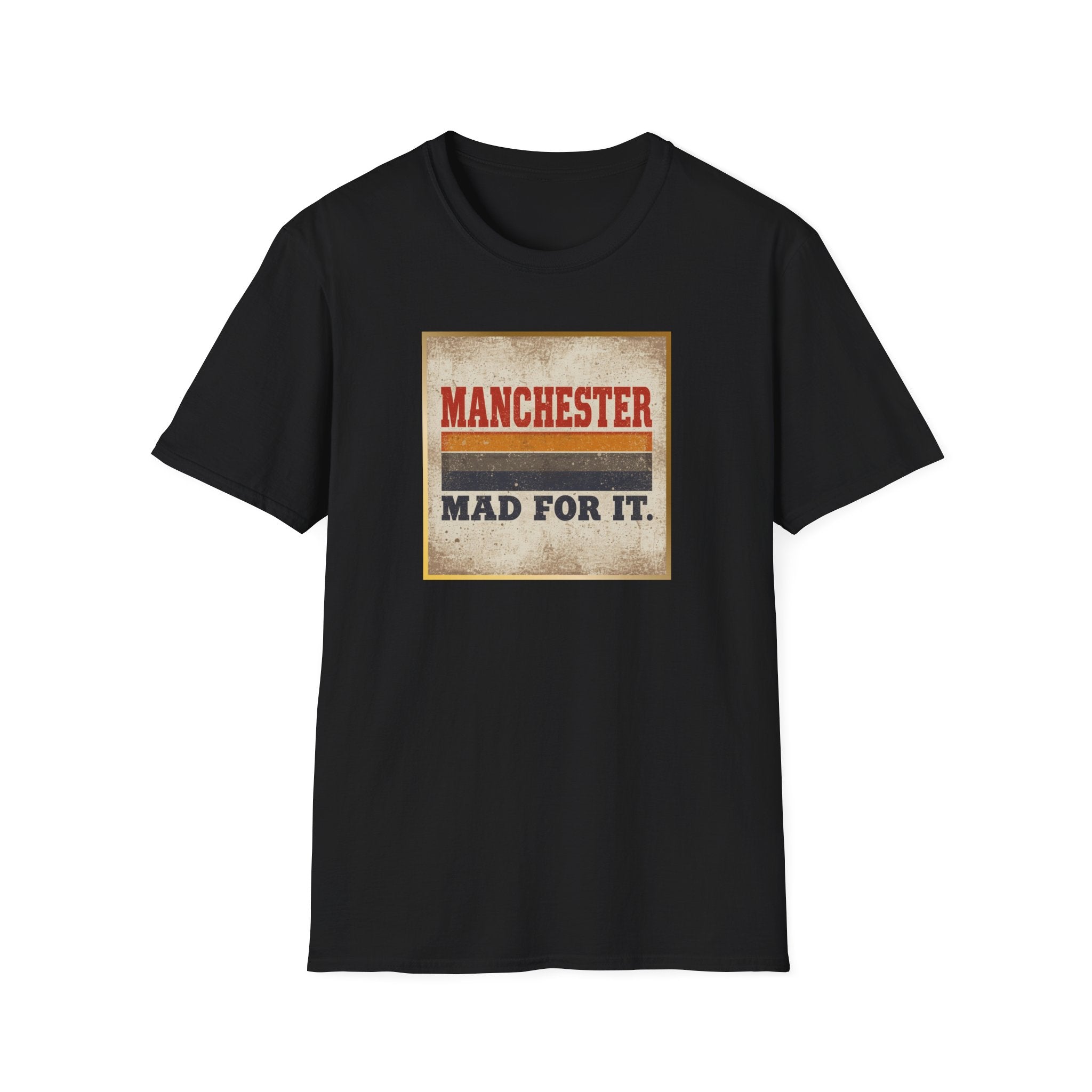 Manchester Mad For It T-Shirt — Vintage Football / City Pride Tee