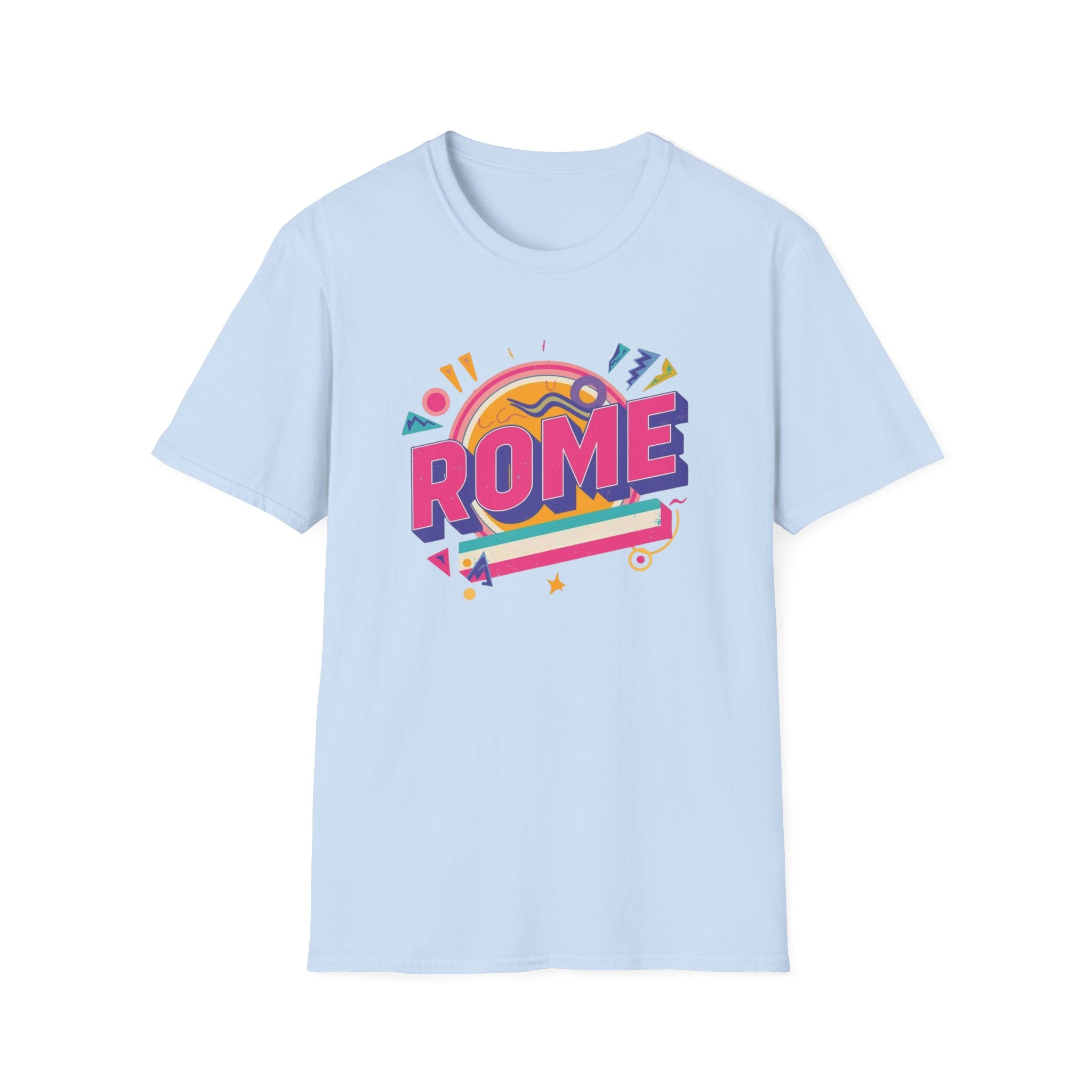Rome Retro Graphic T-Shirt — Colorful Travel Tee