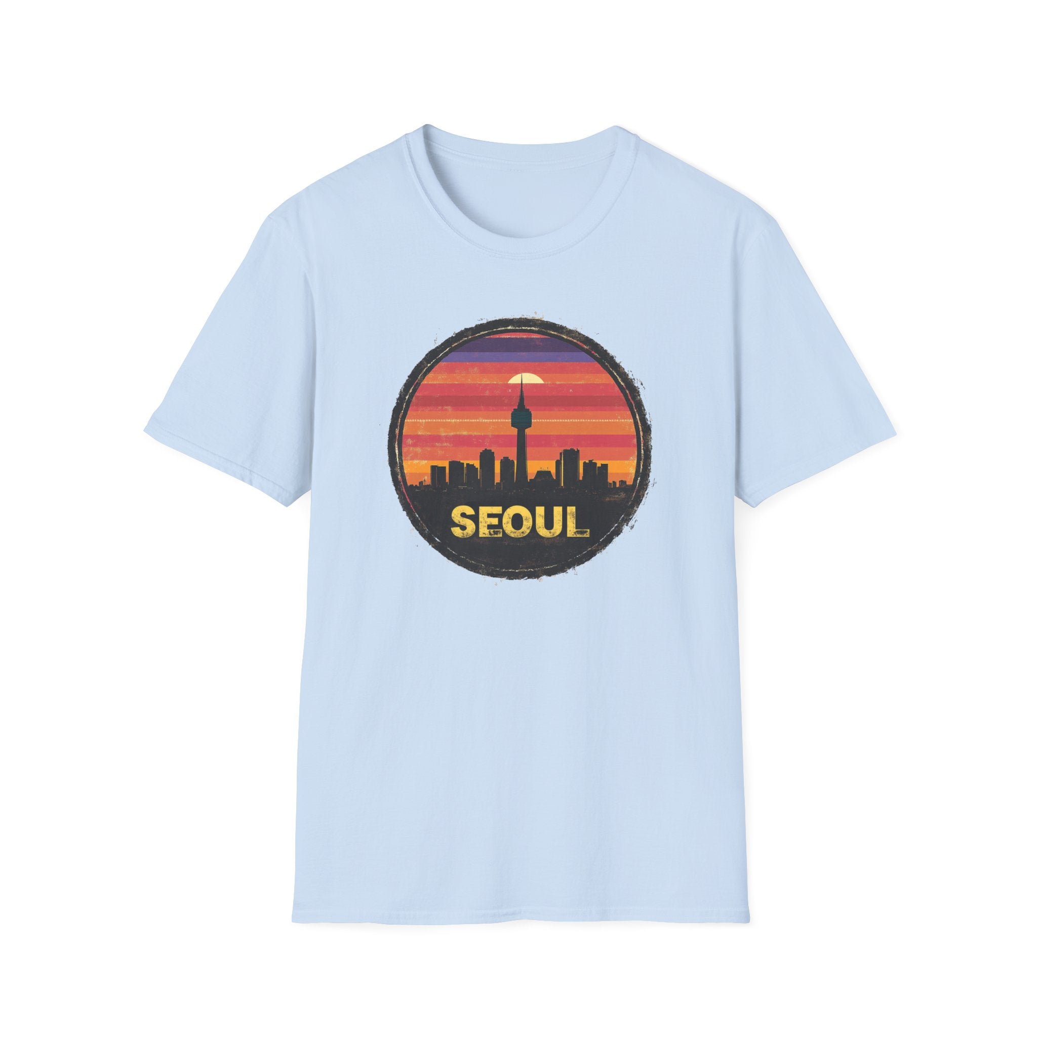 Seoul Sunset Skyline T-Shirt