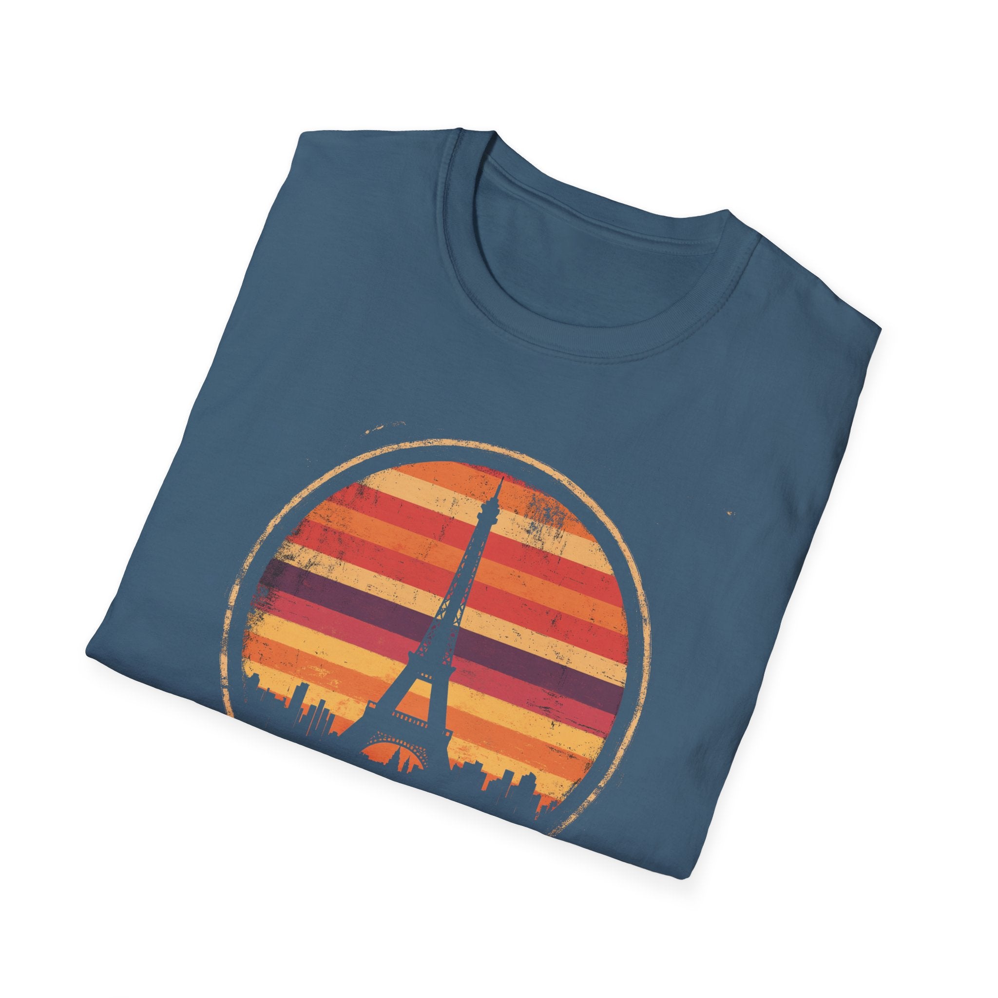 Paris Eiffel Tower Sunset T-Shirt — Vintage Travel Tee
