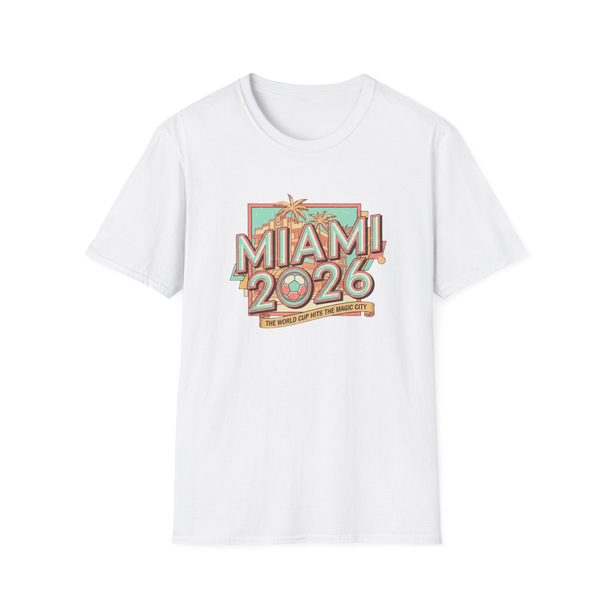 Miami 2026 Retro Palm Beach T-Shirt