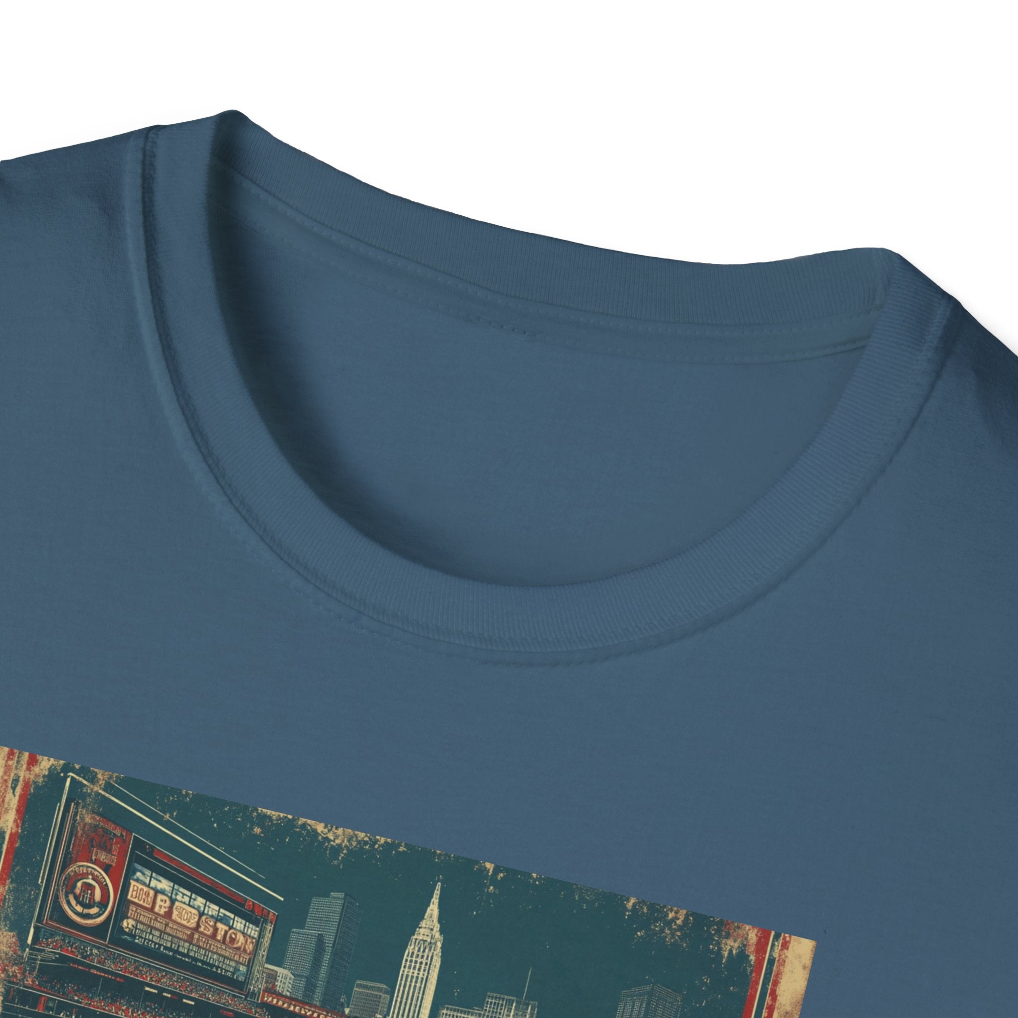Vintage Boston postcard T-Shirt | city skyline, retro travel design