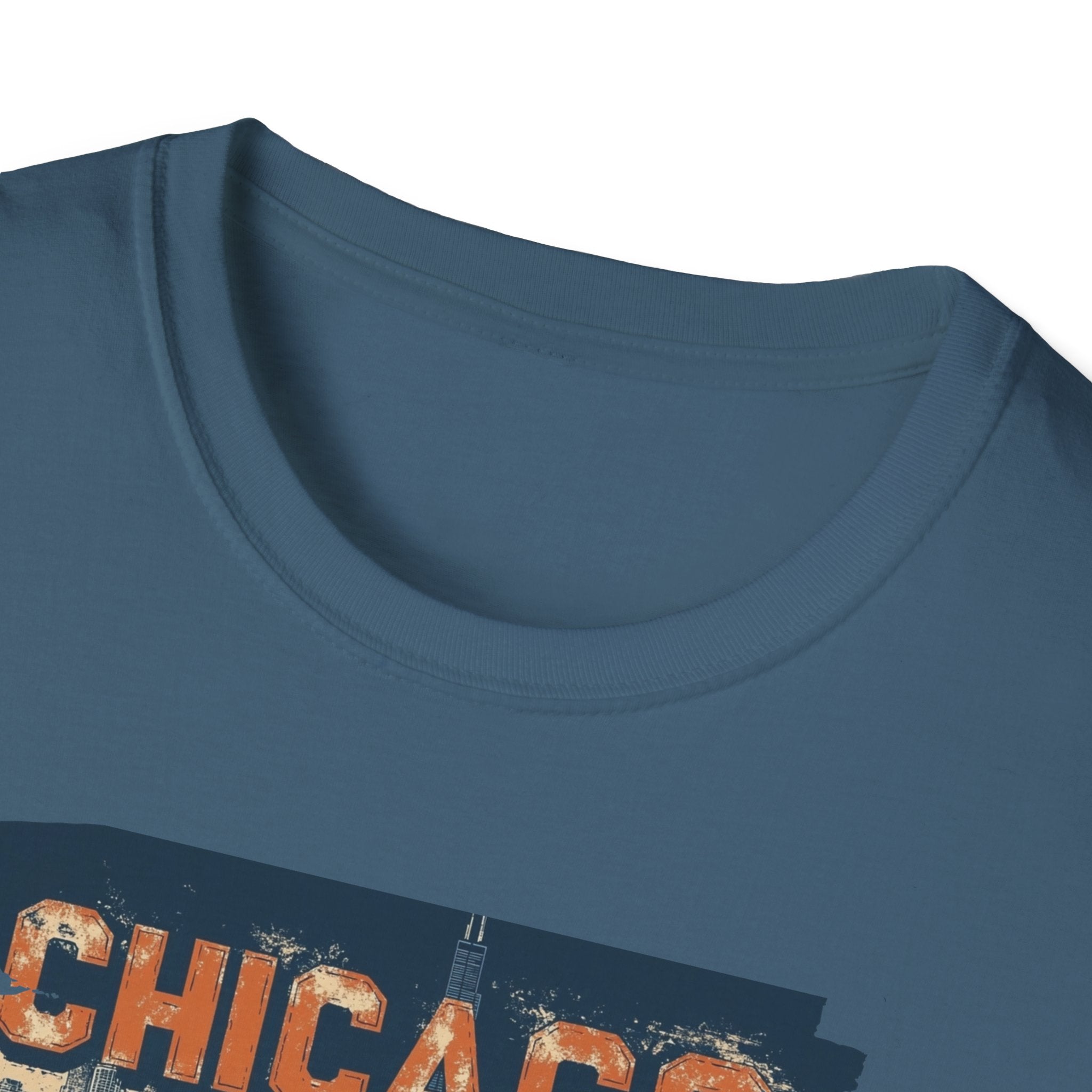 Chicago Skyline Distressed T-Shirt | Cityscape, Retro Star