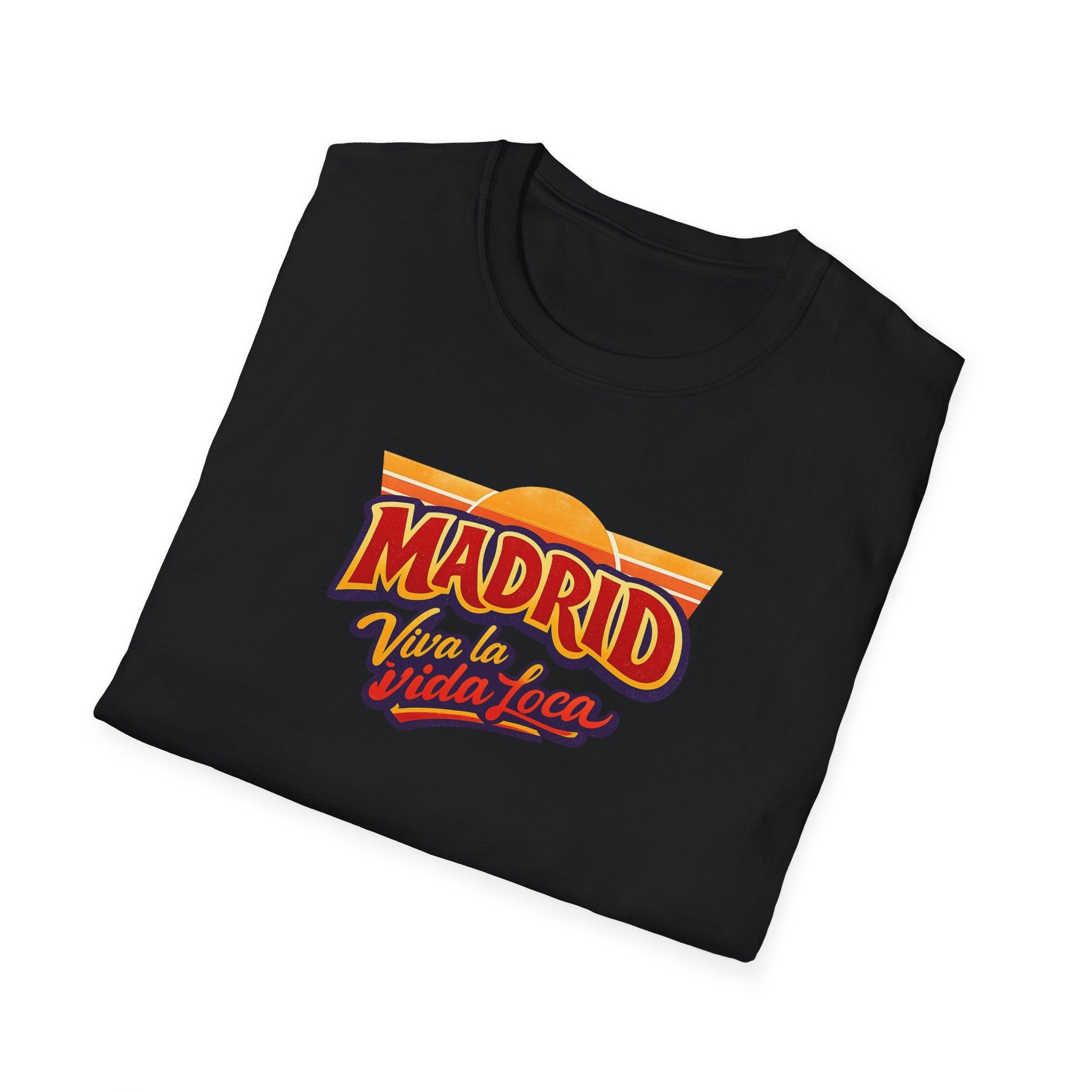 Madrid Viva La Vida Retro Graphic T-Shirt