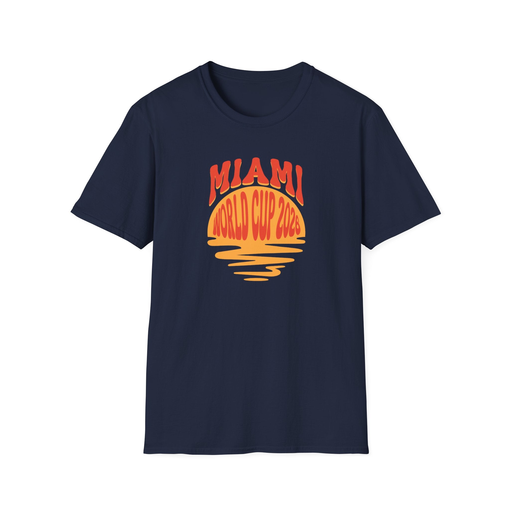 Miami World Cup 2026 T-Shirt – Retro Sunset Soccer Tee