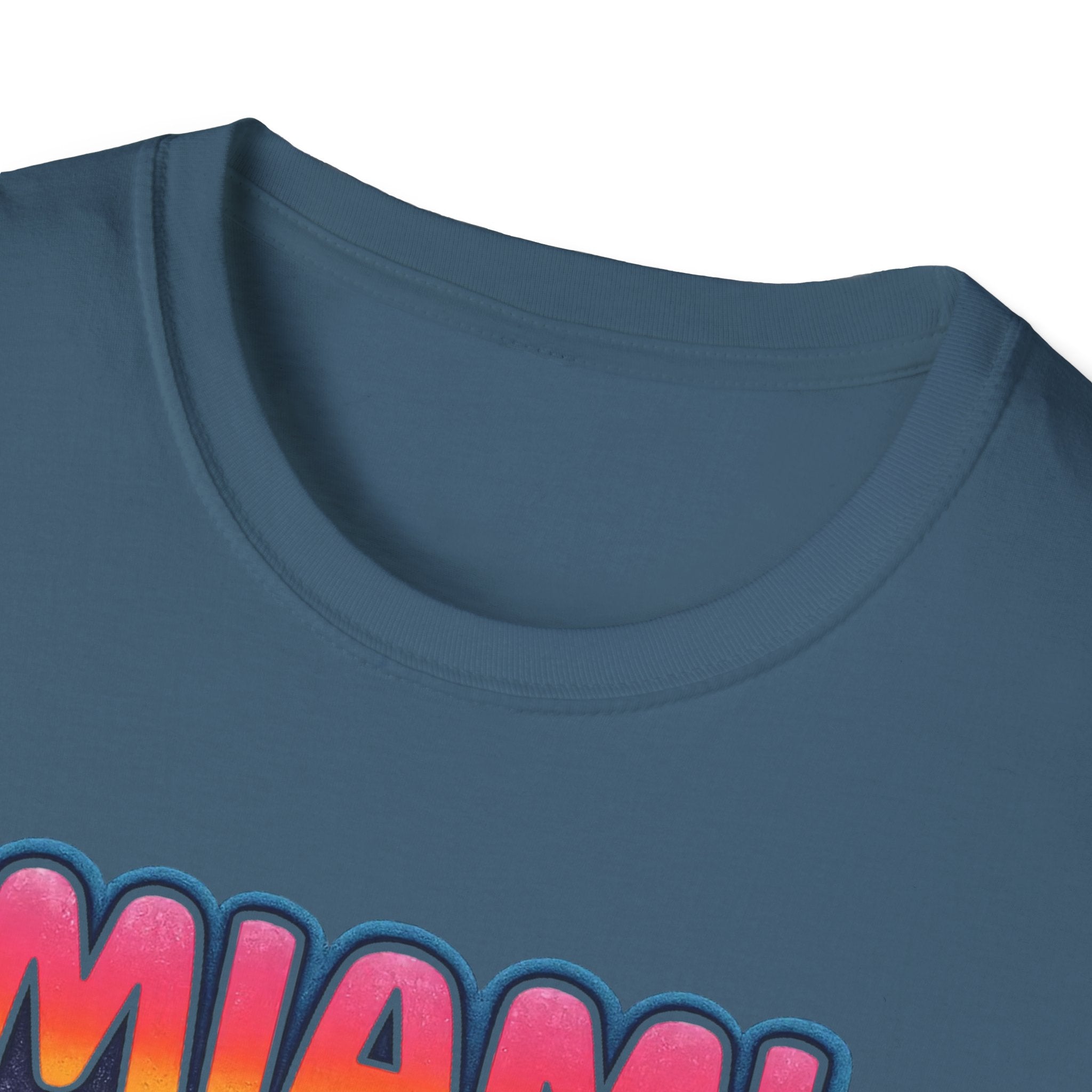 Miami Caliente Sunset T-Shirt — Vintage Palm Beach Vacation Tee