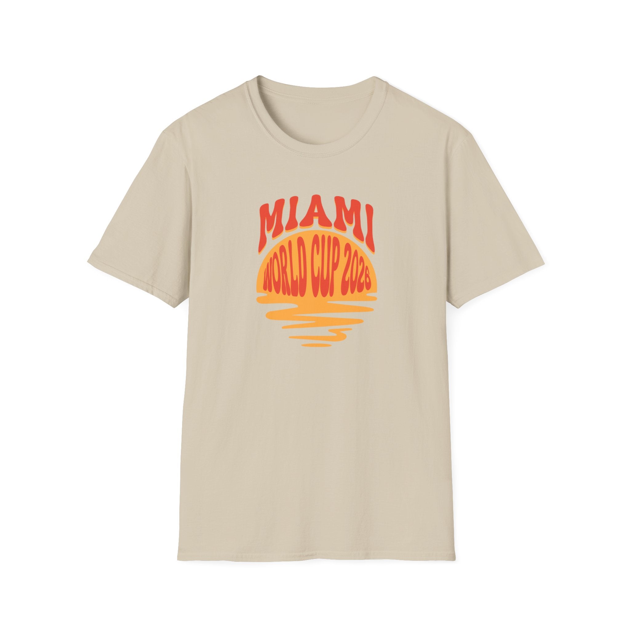 Miami World Cup 2026 T-Shirt – Retro Sunset Soccer Tee