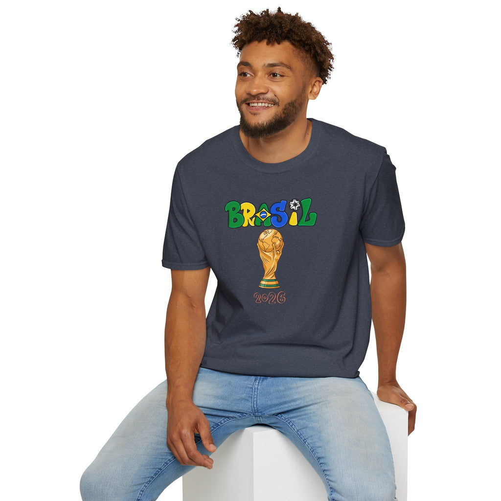 Brasil World Cup Trophy T-Shirt — Brazil Soccer Fan Tee