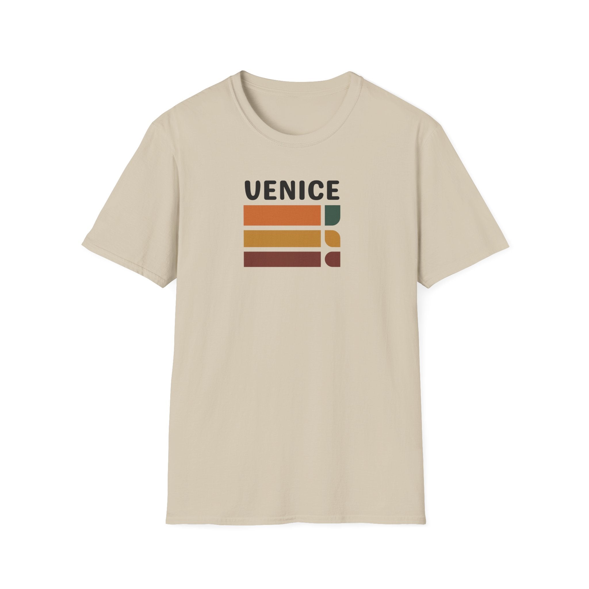 Venice Retro Stripes T-Shirt | Vintage Color Block Tee