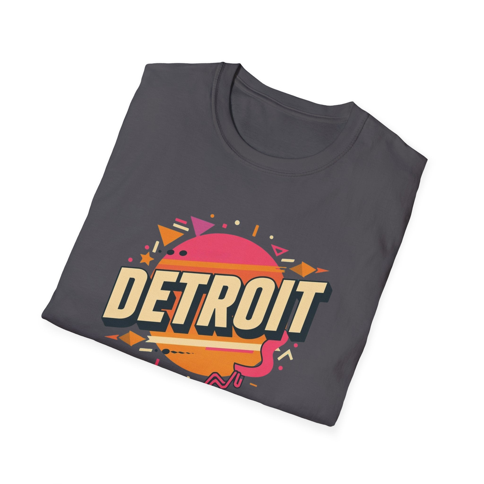 Detroit Retro Sunset T-Shirt — Vintage City Typography Tee