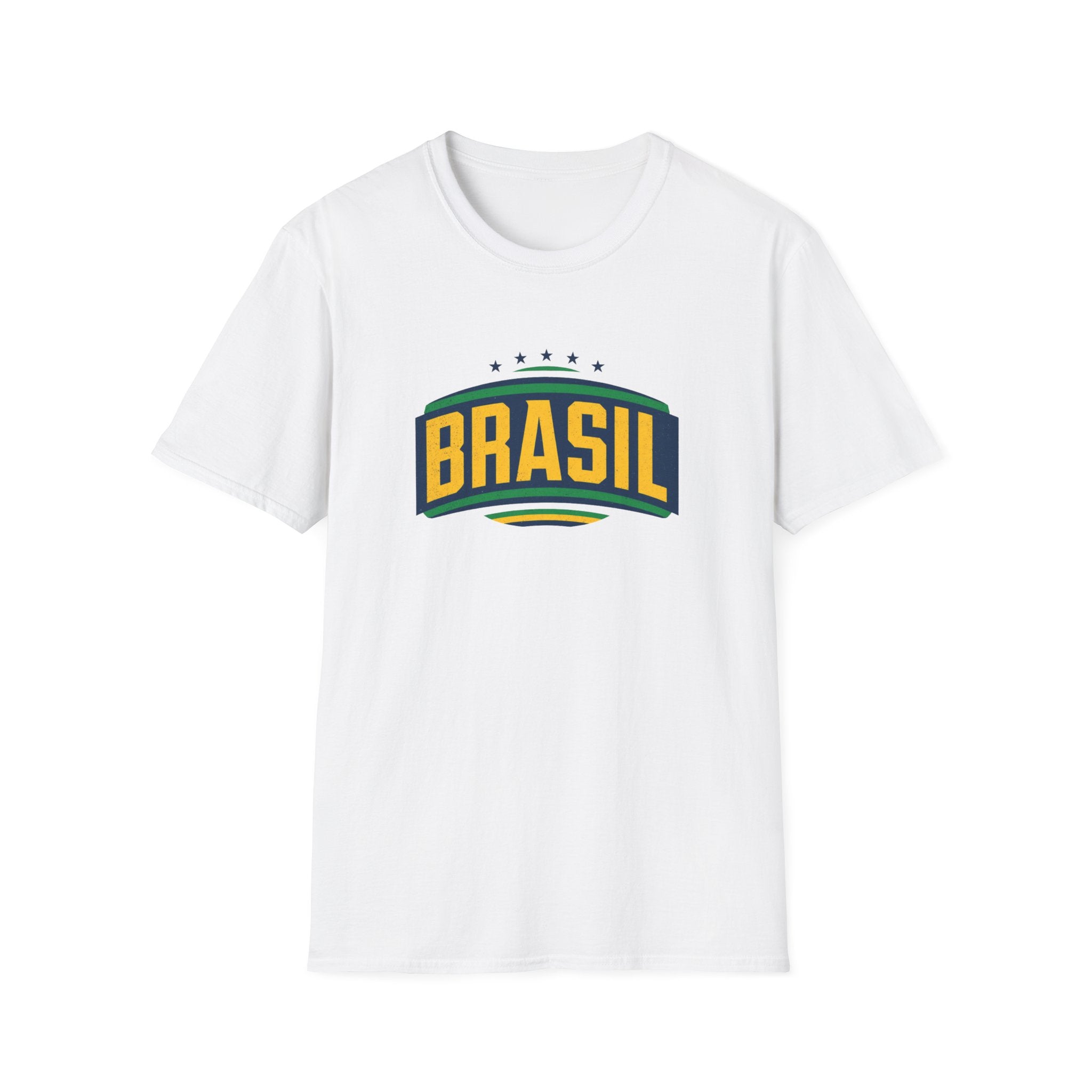 Brasil Retro Arch T-Shirt | Brazilian Flag Colors, Soccer Pride