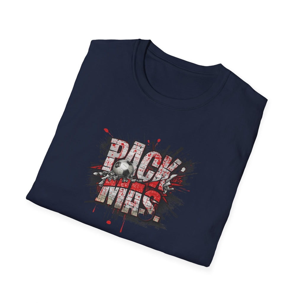 PACK MAS graphic T-Shirt | grunge splatter typography