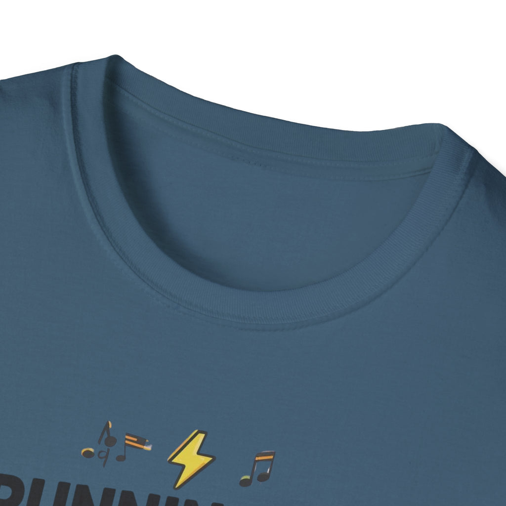 Running on Bytes and Vibes T-Shirt — Retro Tech Austin Graphic Tee