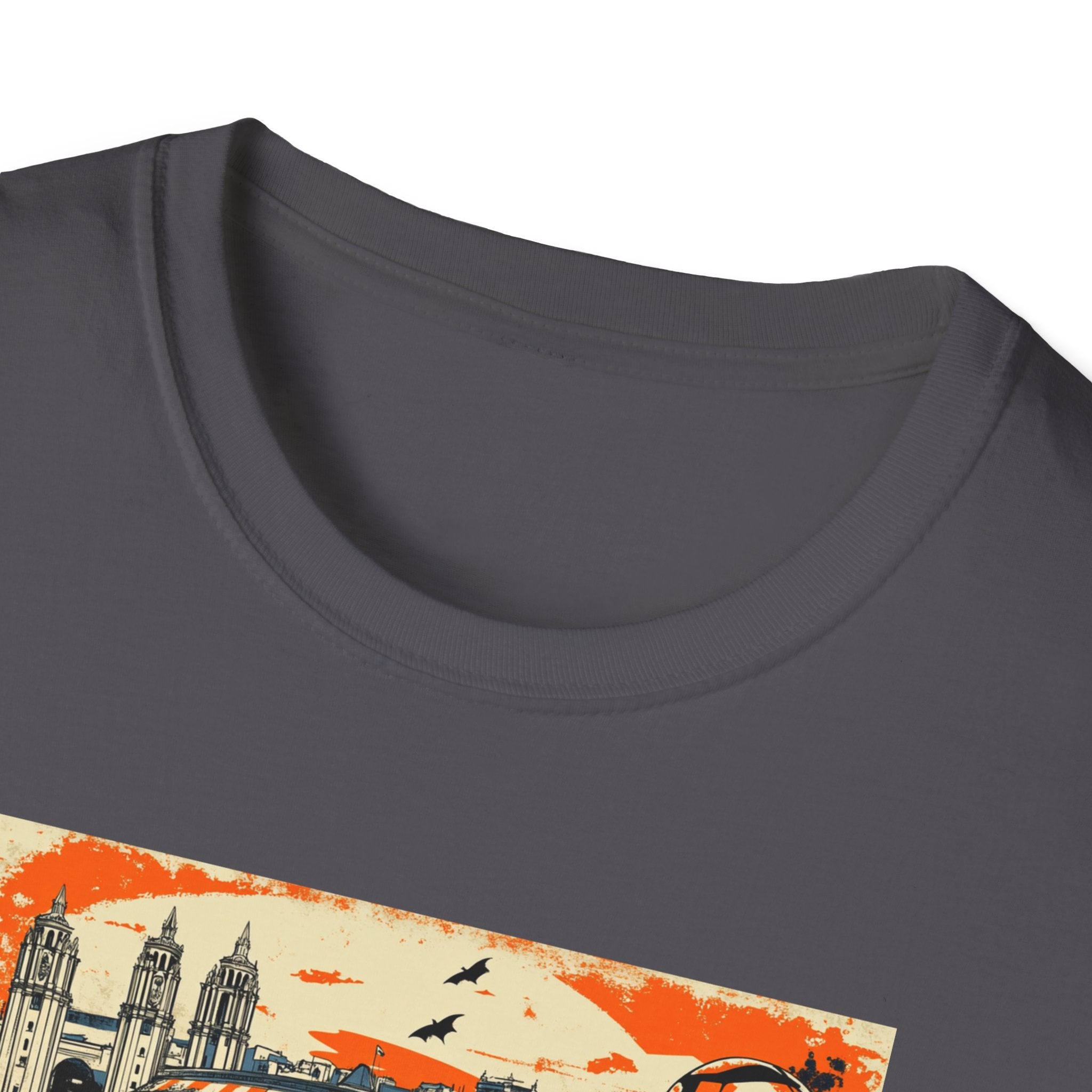 Valencia Vintage Soccer Graphic T-Shirt | City Skyline, Football Art