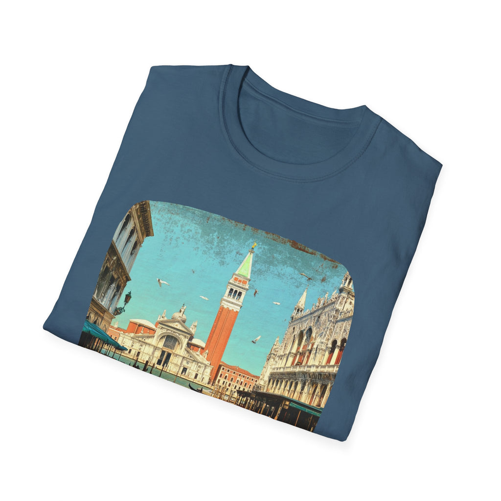 Venice Vintage Postcard T-Shirt | St. Mark's Square Travel Tee