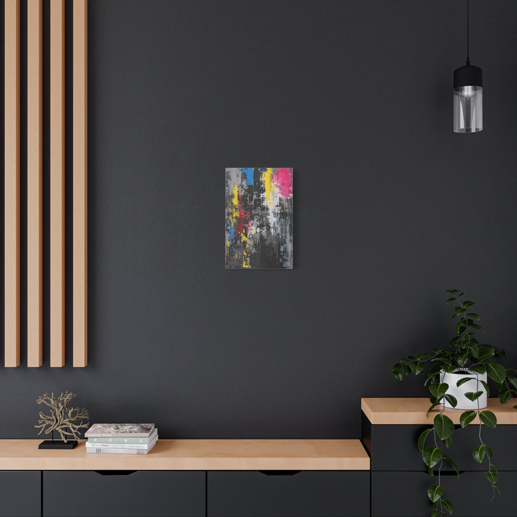 Abstract Urban Graffiti Canvas inspired by Berlin history