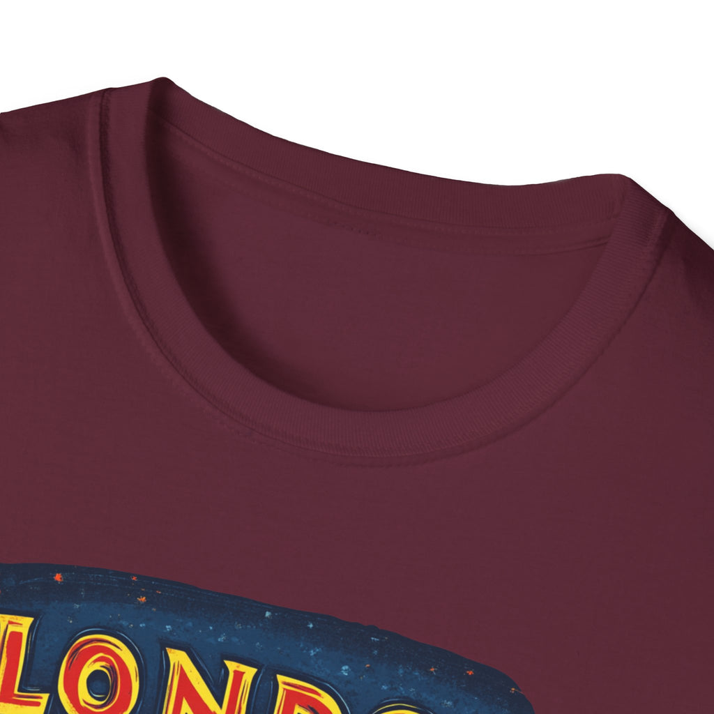 London Vintage Double-Decker Bus T-Shirt | Retro Cityscape Tee