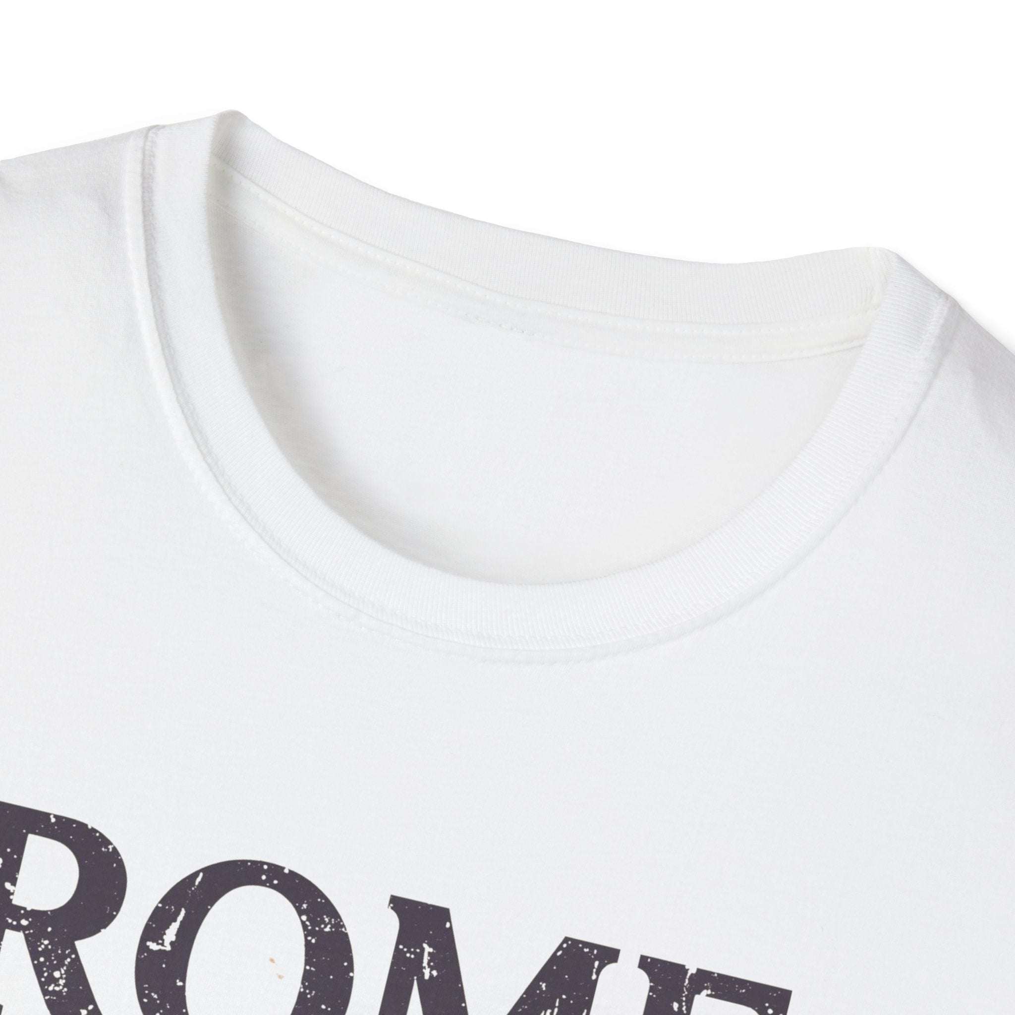 Rome Vintage Stripes T-Shirt — "When in Rome" Travel Tee