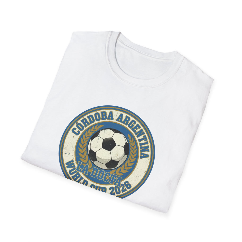 Argentina World Cup 2026 Soccer T-Shirt — Córdoba Retro Football Crest