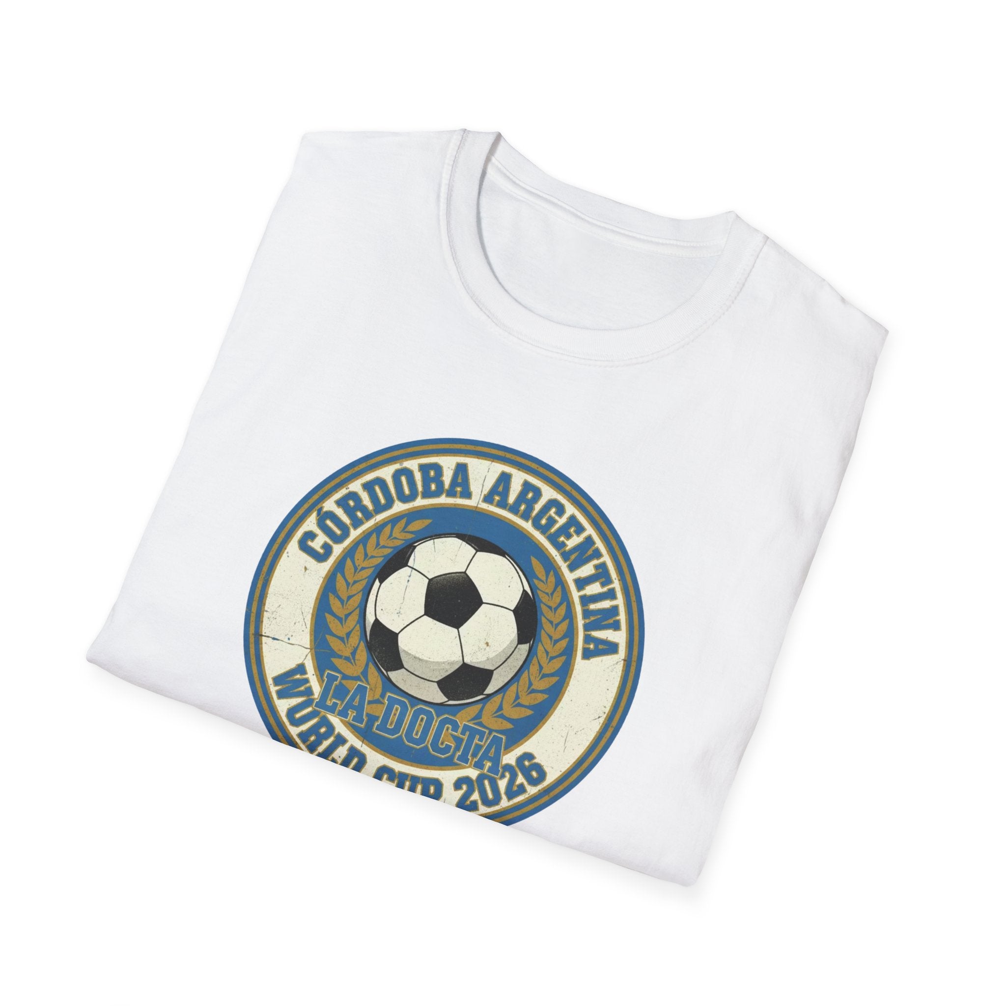 Argentina World Cup 2026 Soccer T-Shirt — Córdoba Retro Football Crest