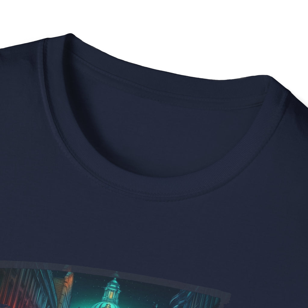 Dublin Cityscape Painting T-Shirt | Ireland Travel Souvenir