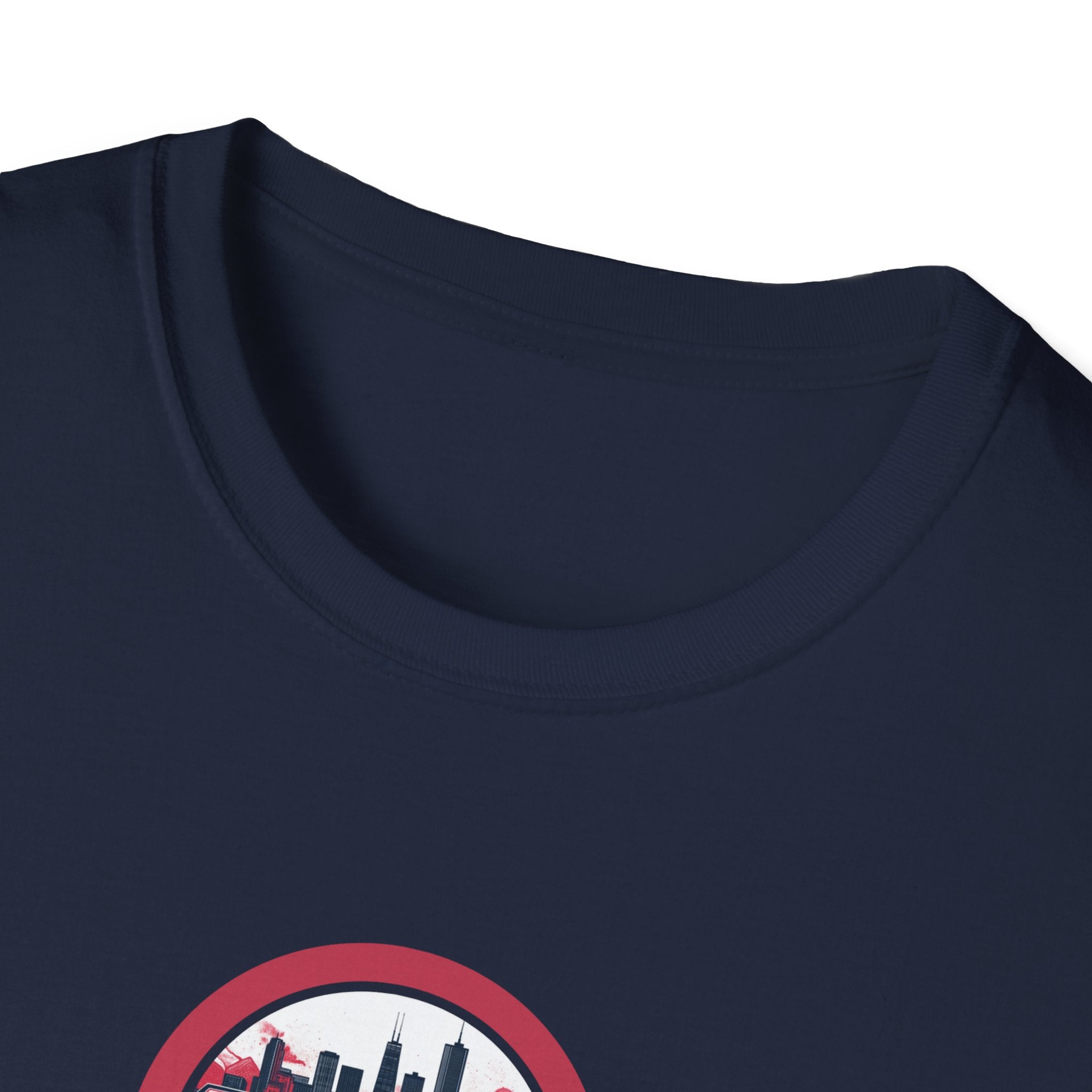 Chicago Skyline Circle Logo T-Shirt | Cityscape Graphic Tee
